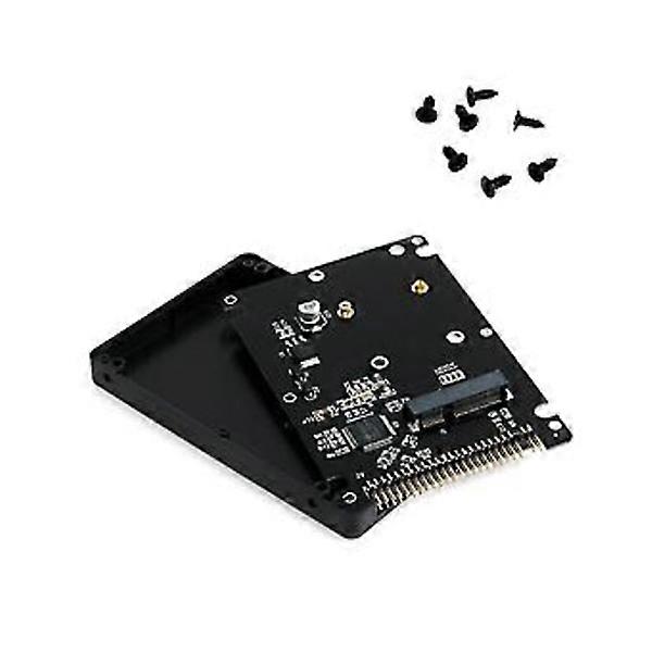 MSATA to 2.5 inch 44pin IDE HDD SSD adapter, MSATA to PATA converter adapter card with case