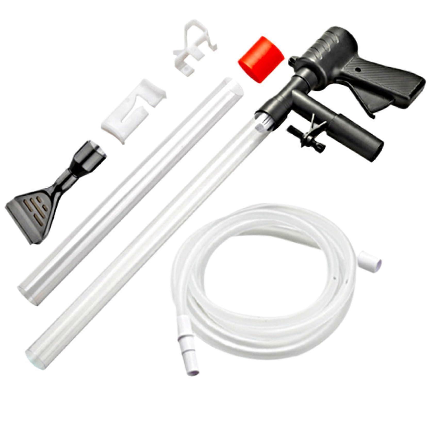 Fish Tank Cleaner Pneumatic Aquarium Siphon Vacuum for Gravel Water Exchange and Debris Removal Multi-Purpose 5ft Hose