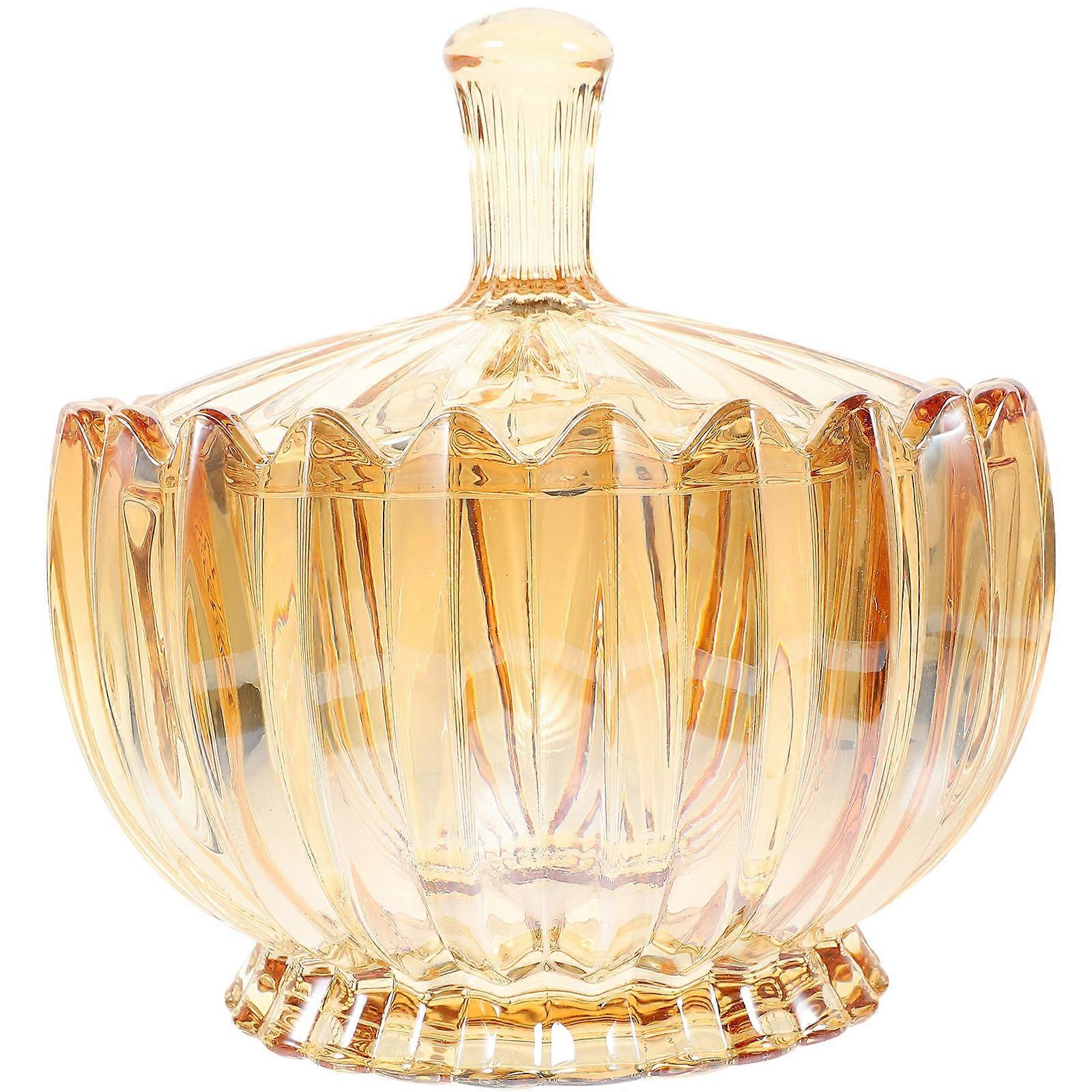 Unique Decorative Glass Jar With Lid Perfect For Restaurants And Buffets Offering Storage Solutions 1Pcs