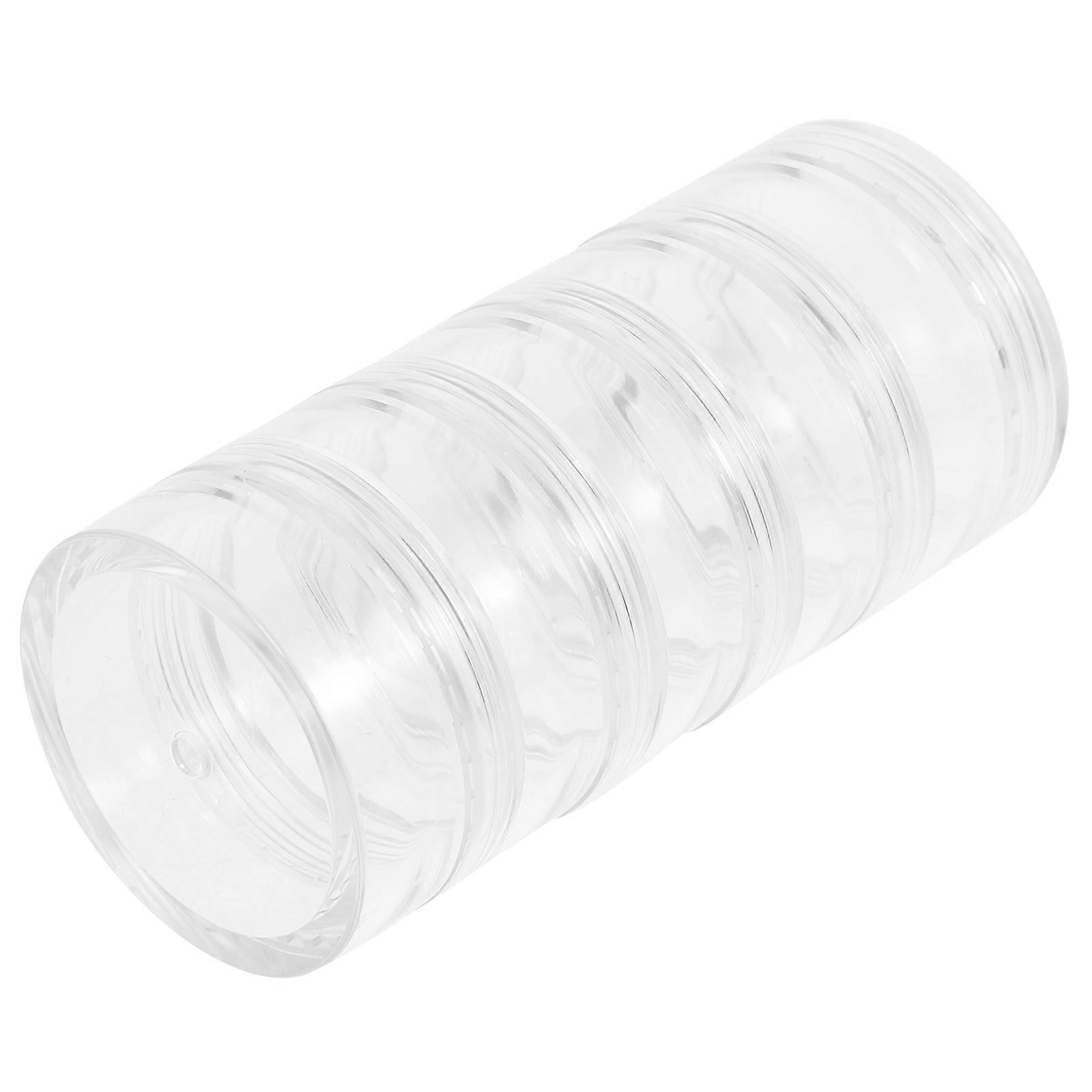 Transparent 6Pcs Jewelry Storage Box Multi-Layer Stackable Earring Holders For Cosmetic Users Daily Use