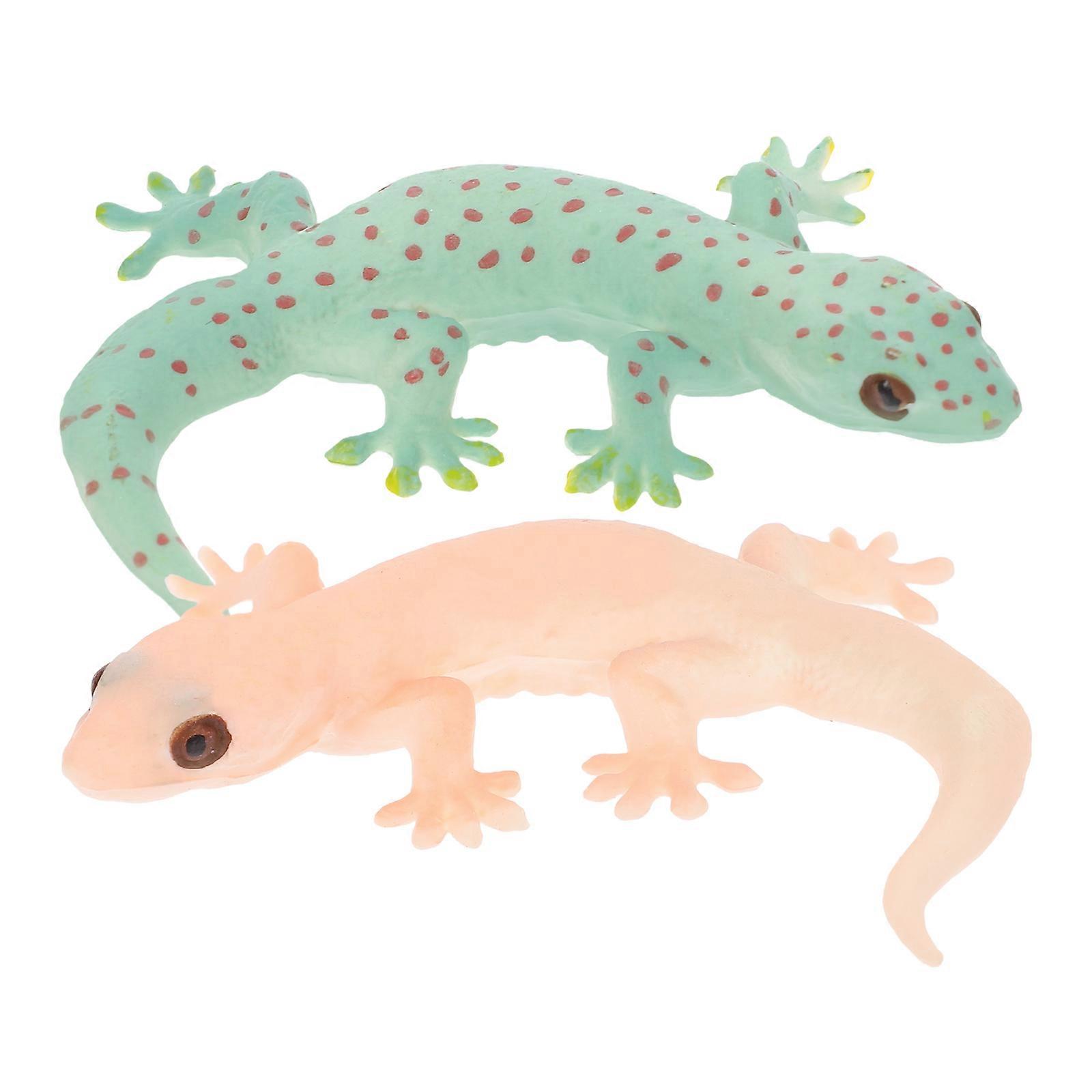 2pcs Realistic Lizard Figurines for Educational Play and Home Decoration – Simulation Models for Nature Enthusiasts