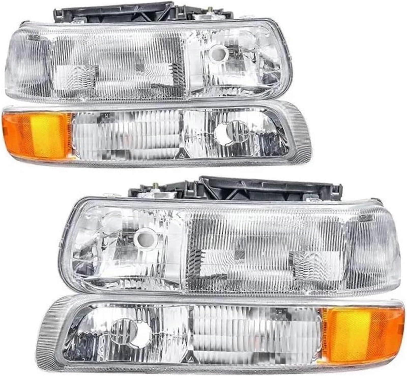 High Beam Headlight For Chevrolet Suburban 1999-2002 Left And Right Direct Fit Replacement