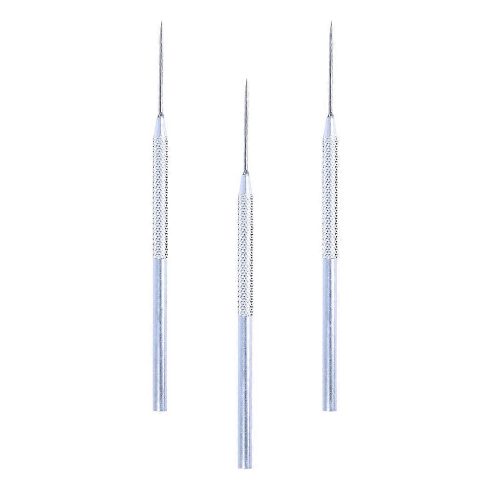 DIY for Clay Carving Aluminum Portable Set of 3pcs Silver