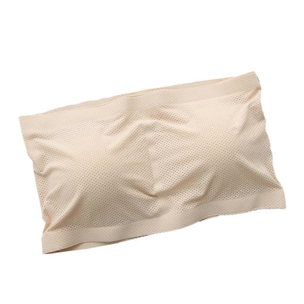 Seamless Strapless Bra for Women in Beige Ideal for Under Dresses with Covered Elastic Band and Nylon All Sizes