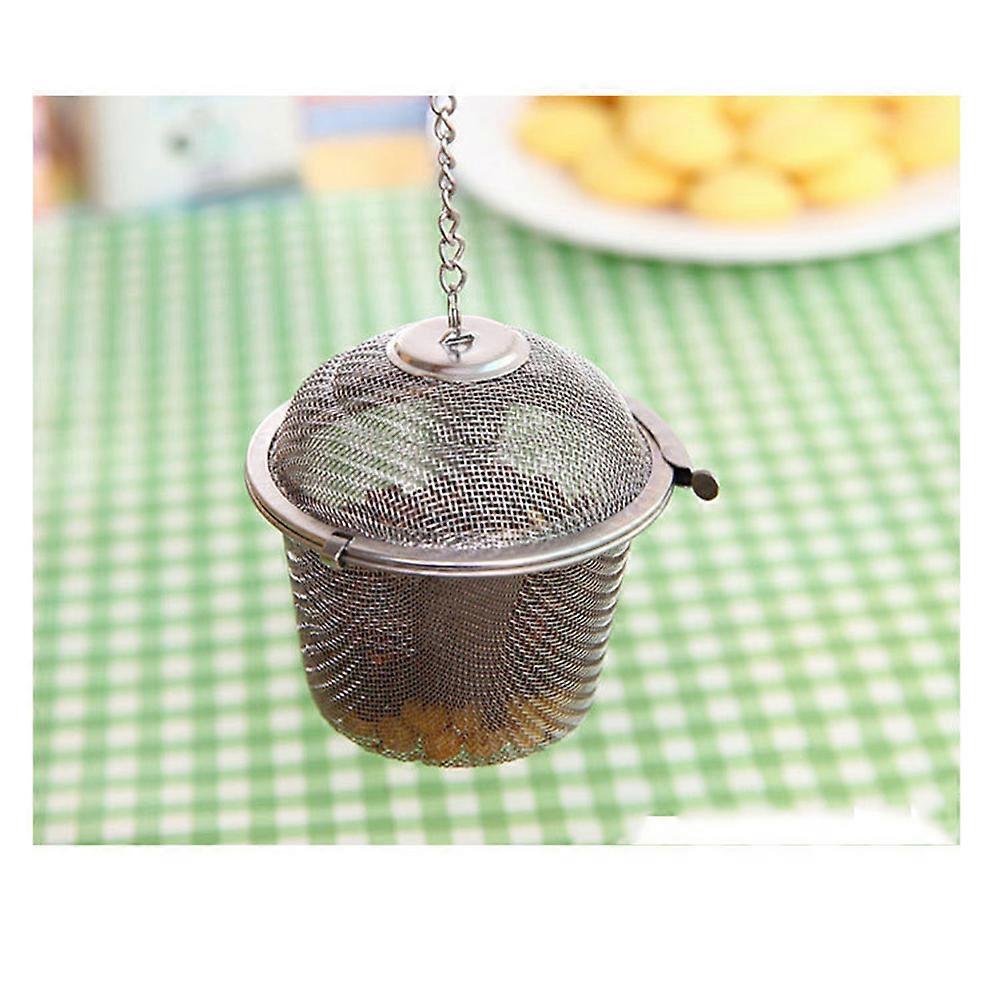 Stainless Steel Tea Infuser with Fine Mesh Design for Loose Leaf Tea and Home Use Silver Medium Size