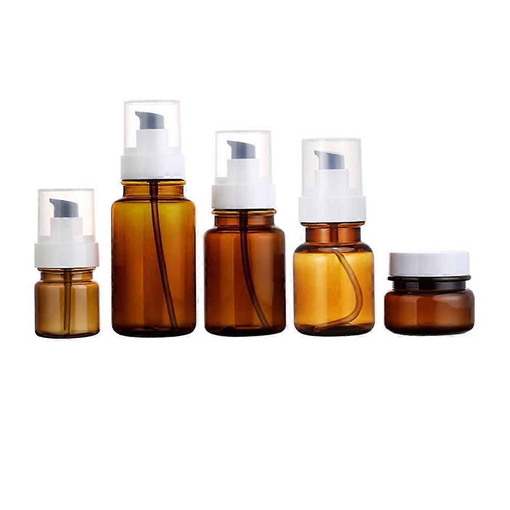 Plastic Lotion Container for Travel Dispensing with Assorted Colors and Leakproof Design 5pcs Set
