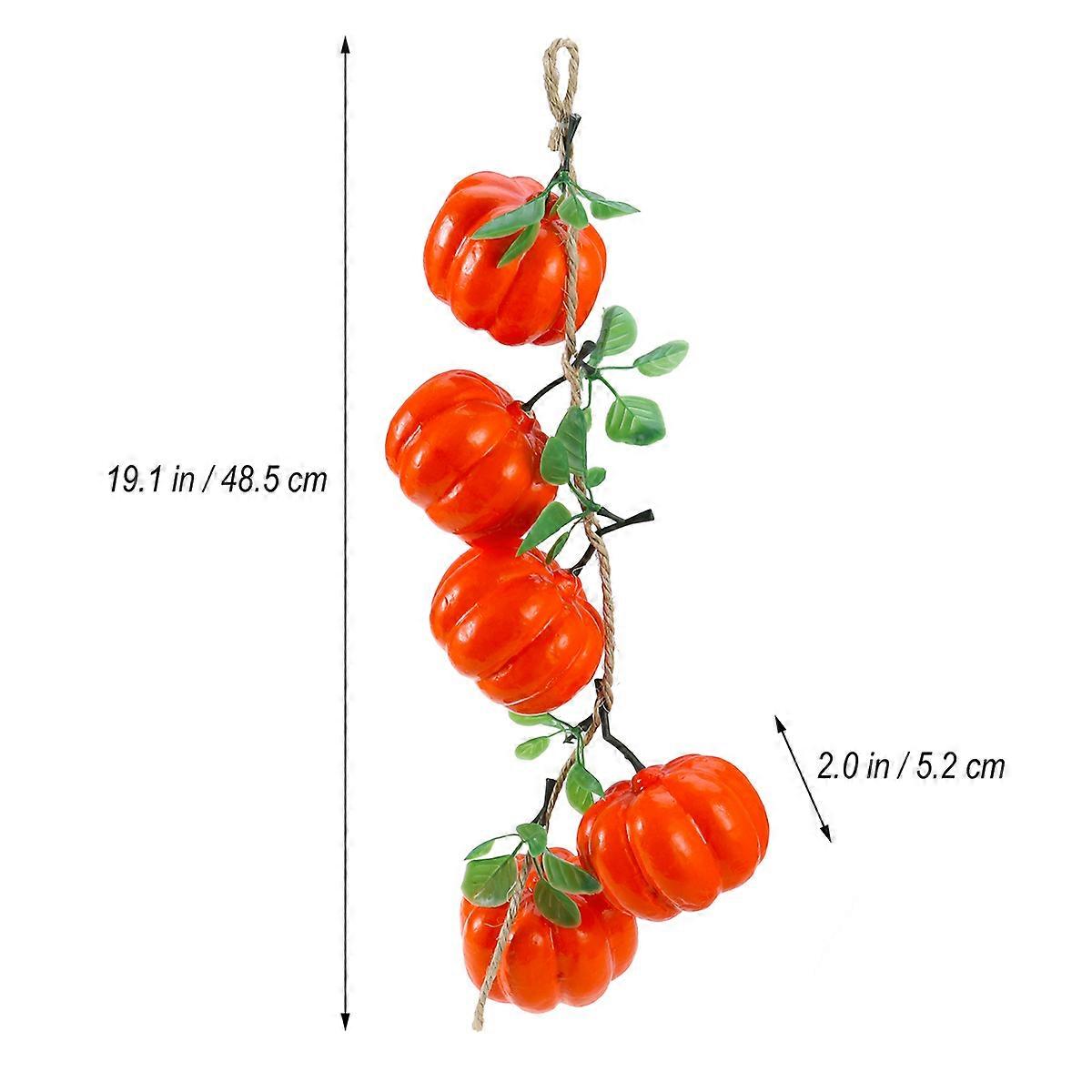 Decorative Fake Pumpkin String 1Set Ideal For Kids Teaching Aid Multi -Friendly Foam Material