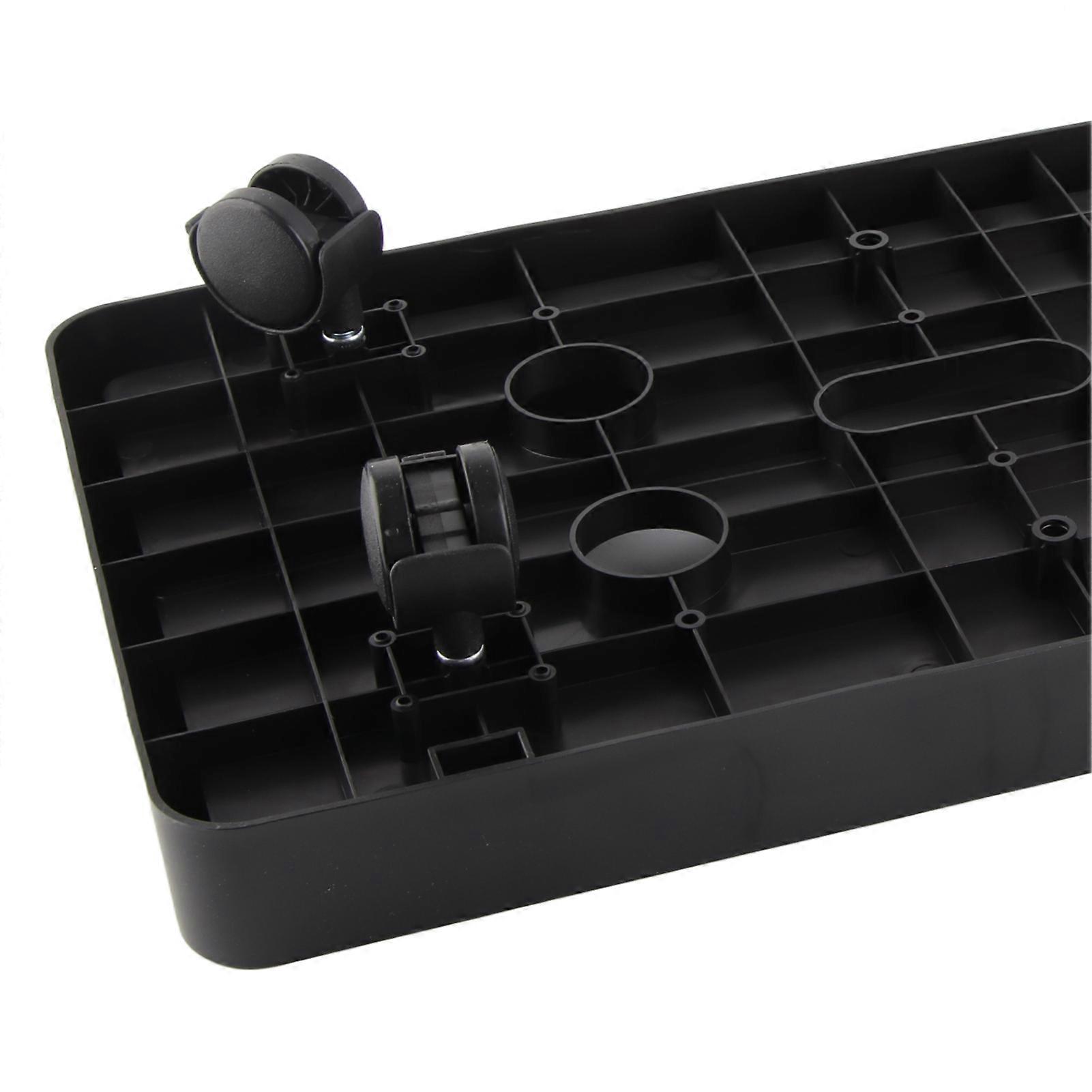 Computer Tower Stand Humanized Design Large Loading Capacity Stable Safe Edge Heat Dissipation Hole PC Tower StandOmni Directional Wheel 