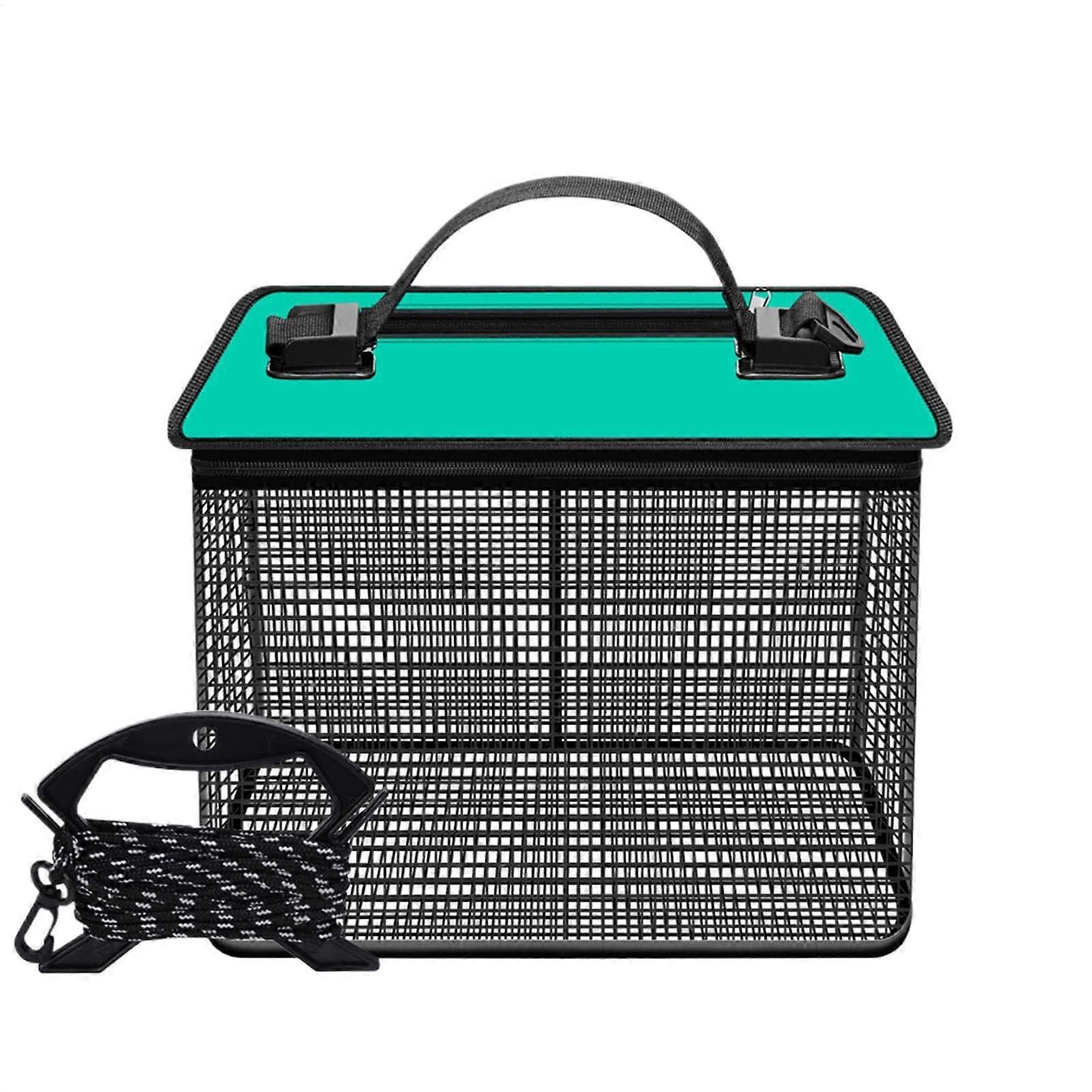 Floating Fish Basket for Fishing, Collapsible Design for Sea Use, Quick-Dry Bag for Live Fish Storage, Durable Material