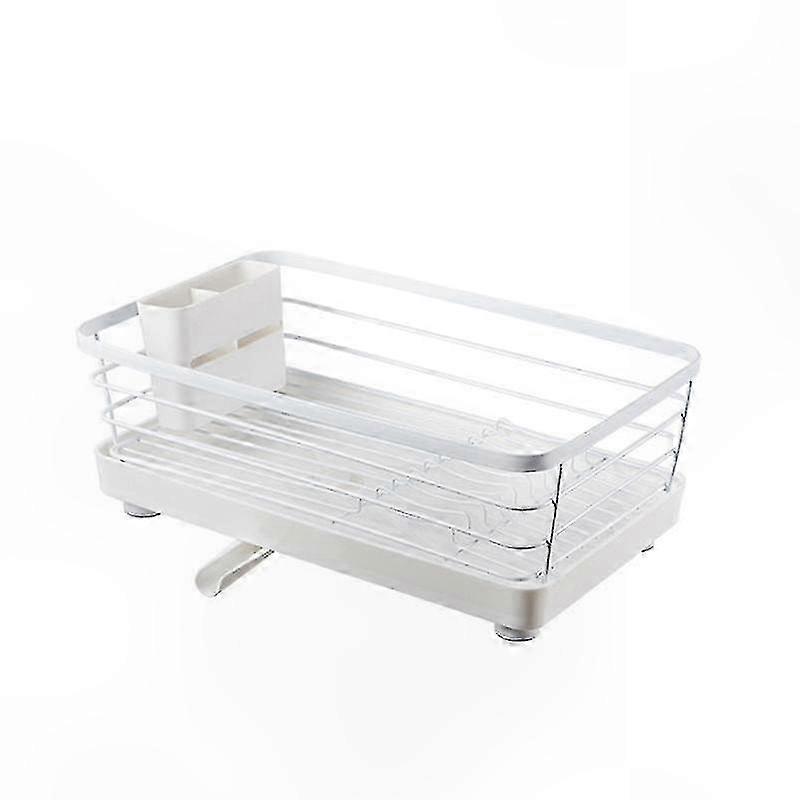 Compact Kitchen Sink Organizer for Plates, Utensils, and Dishware with Easy Cleaning Design (Small Size)