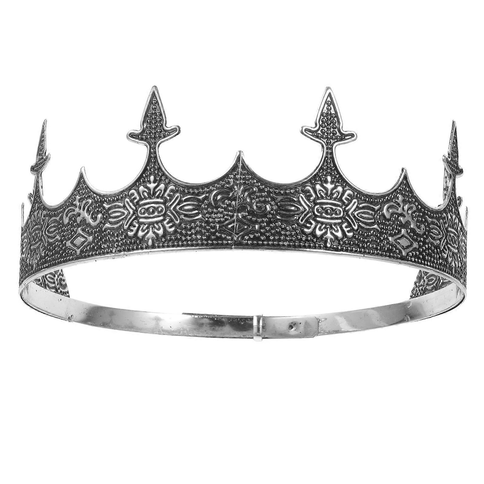 Metal Crown King, Perfect for Costume and Theater, Secure Fit Design