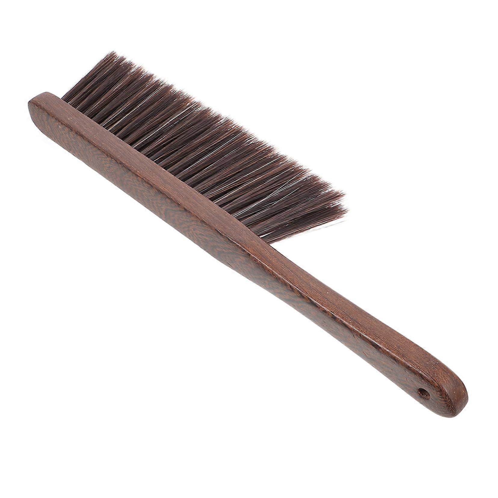Cleaning Brush With Wooden Handle For Furniture, Sofa, Bed And Keyboard Brown 36.8x9x2.7 cm, 1 Piece