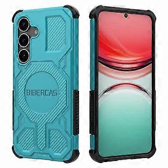 TKdaddy BIBERCAS J-16-serie voor Samsung Galaxy S25-hoesje Compatibel met MagSafe Anti Drop TPU + PC Phone Cover Baby Blauw