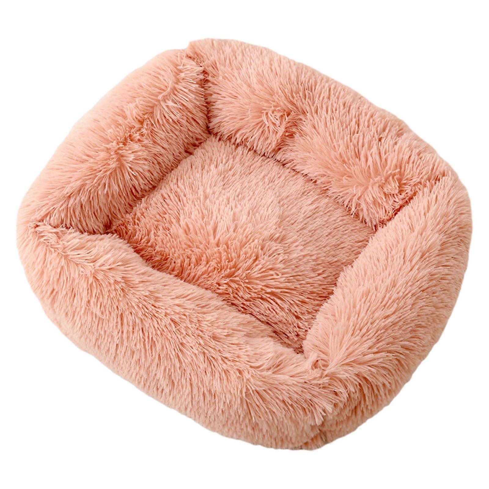 Dog Bed, Plush Nest for Small Puppies and Kittens, Thick Cover Pet Basket, Multicolored Dog Crate Mat