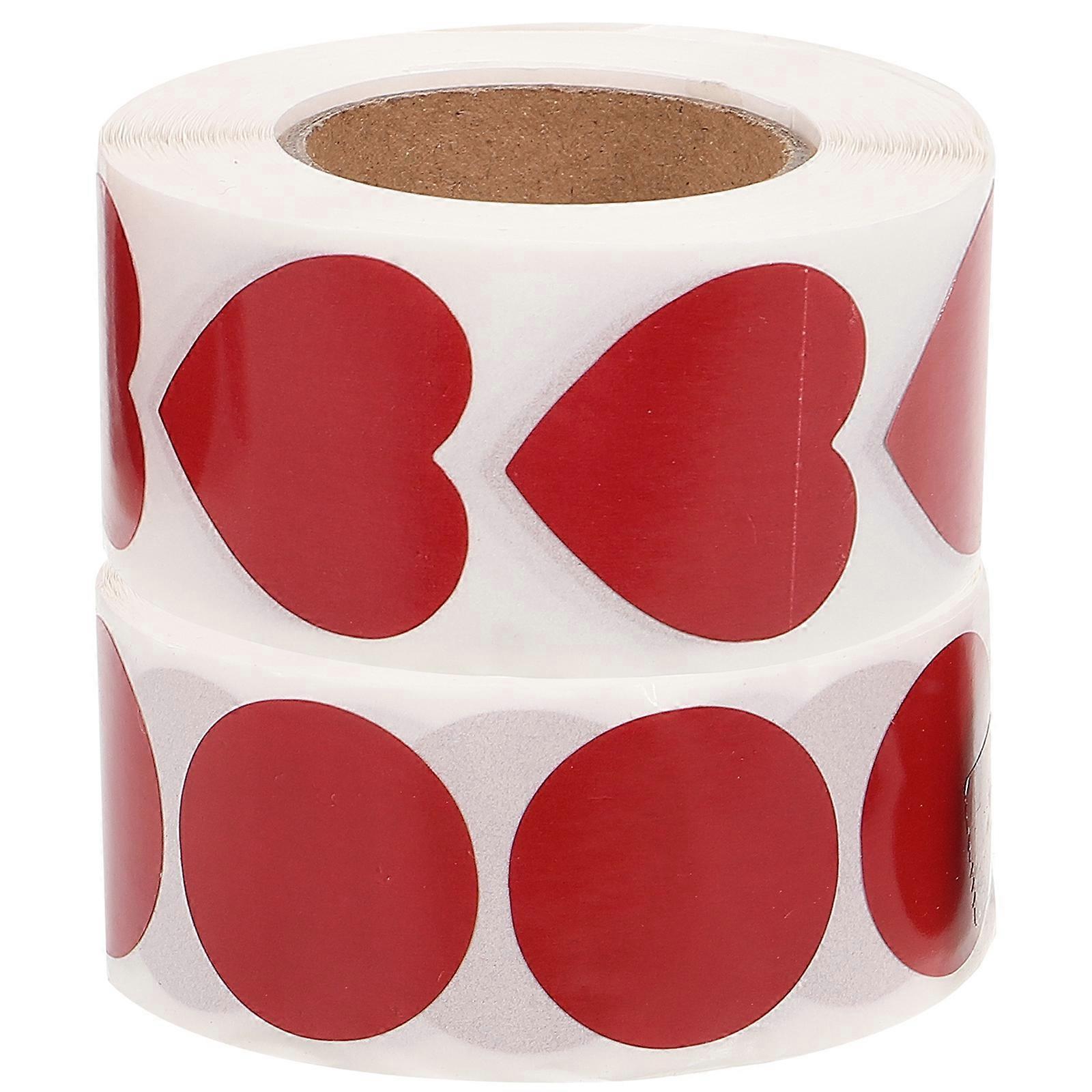 Tanning Stickers for Body with Unique Heart Design Self Adhesive Decorative Paper Stickers Dark Red
