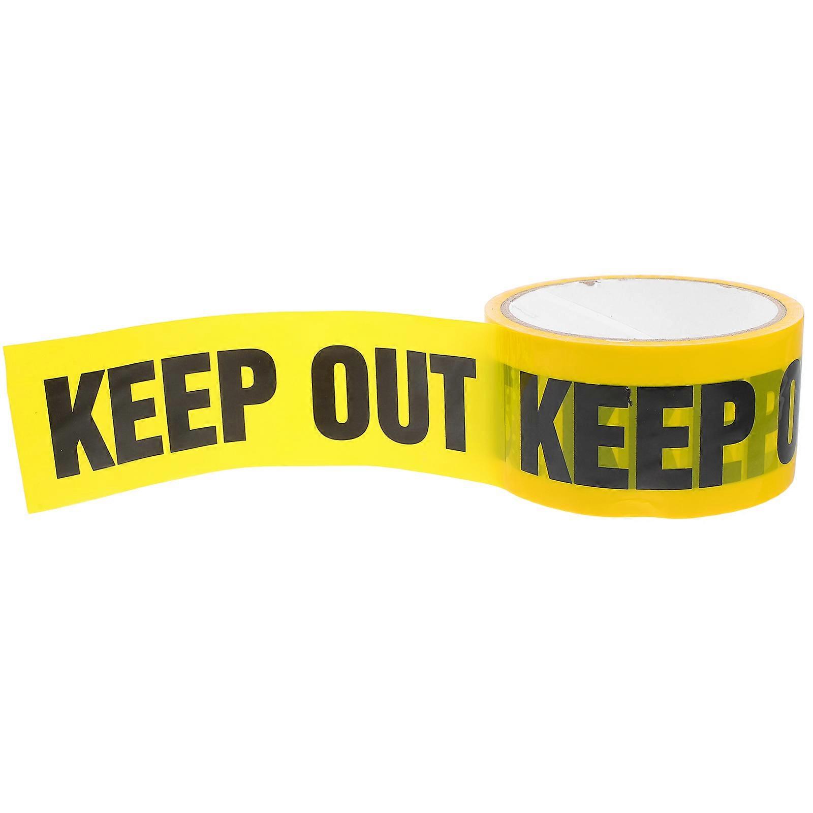 Keep Out Safety Tape Self Adhesive Warning Stripe Tape for Area Marking on Walls, Floors & Equipment