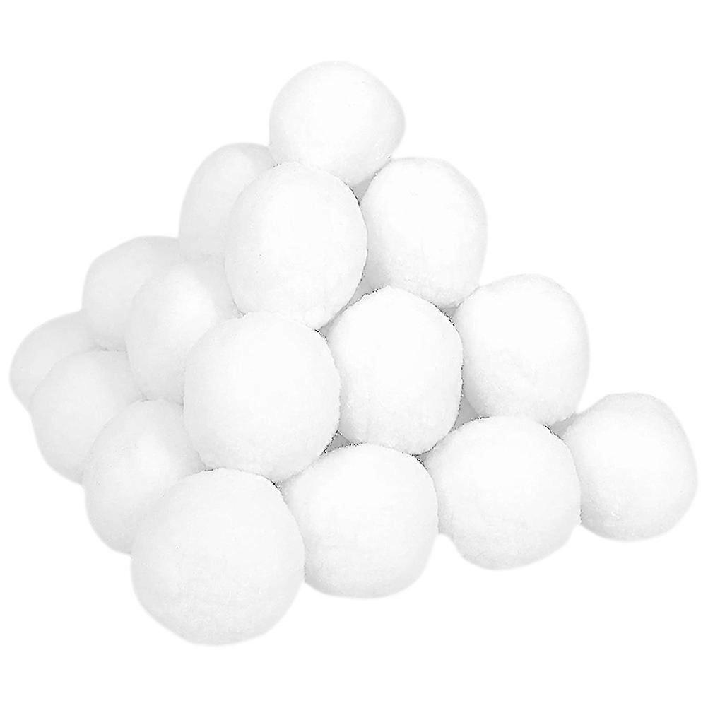Snow Toy Ball Set Indoor Toy Outdoor Game Props White 5x5x5cm Reusable Soft Material Non-harmful 50Pcs