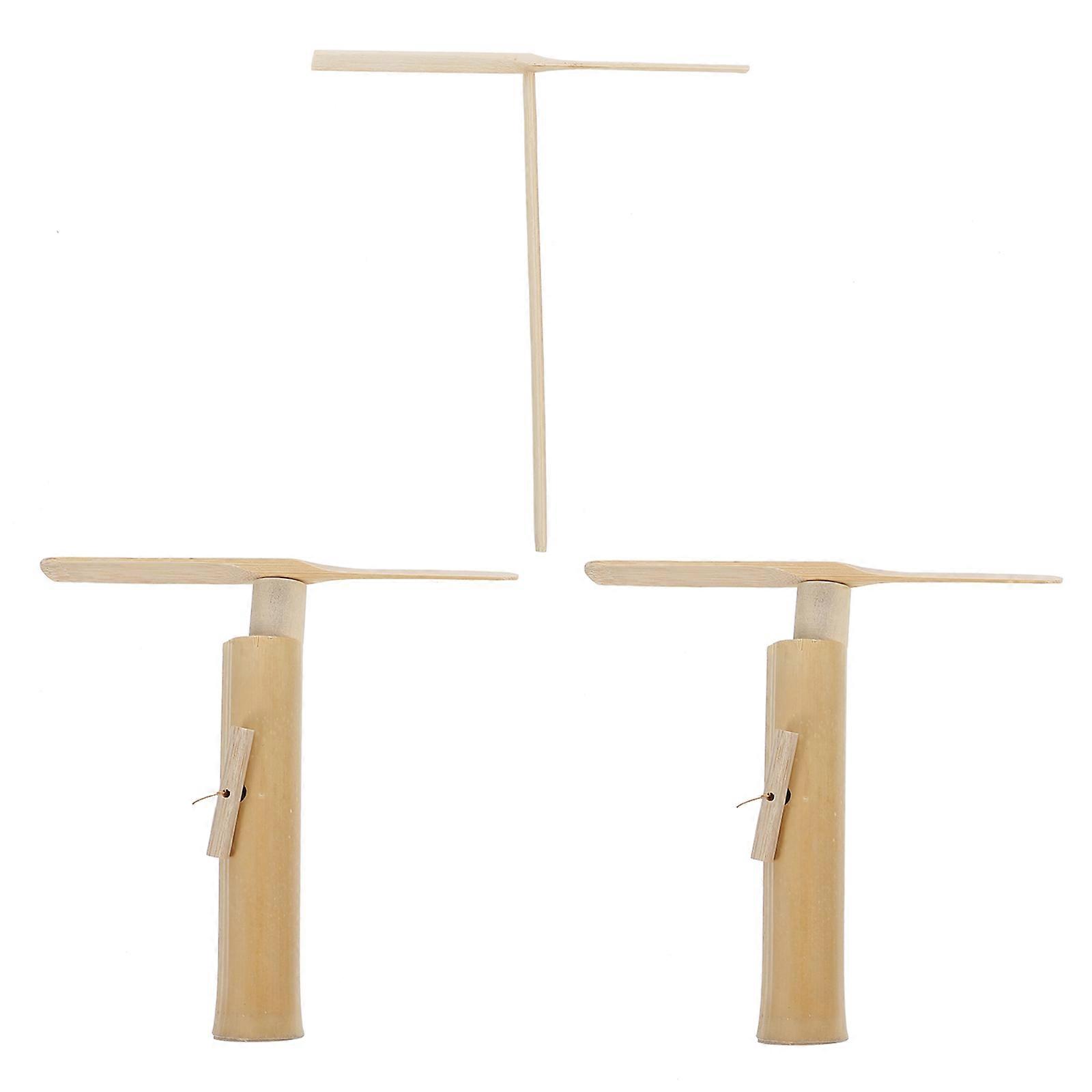 3pcs Bamboo Dragonfly Pull String Flying Toy – Safe, Lightweight Educational Fun for Coordination & Imagination