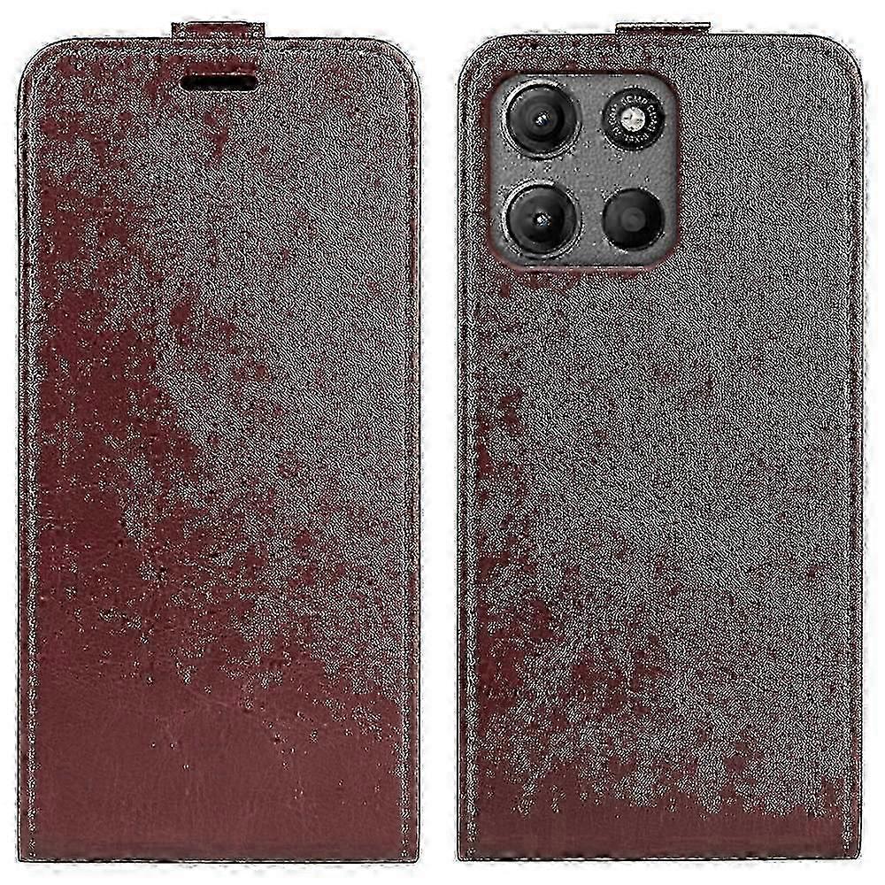 Textured Vertical Flip Leather Phone Case designed for the R64.