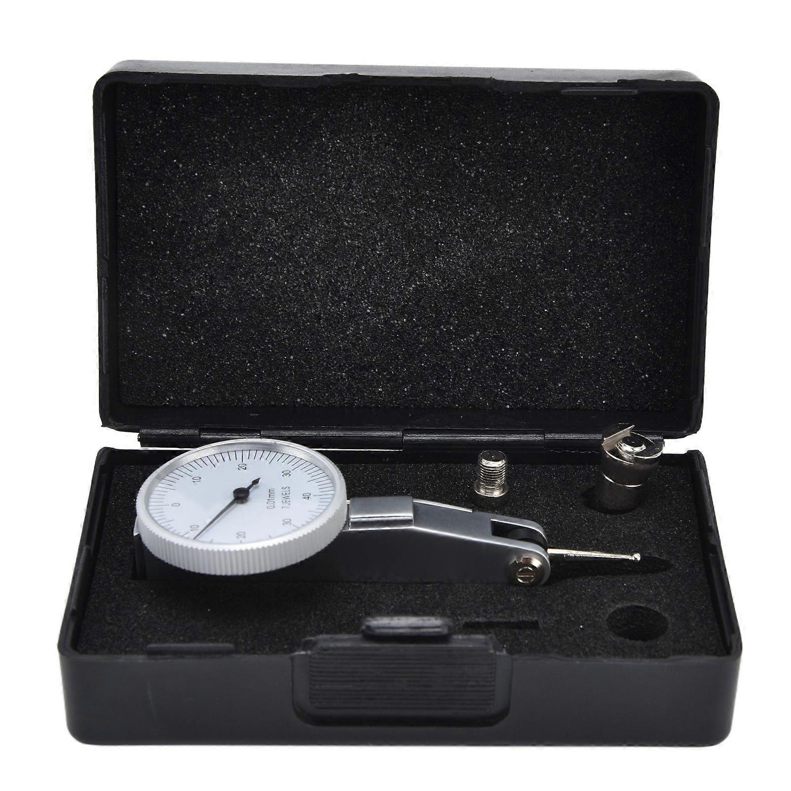 Dial Indicator High Accuracy Steel Leverage Measuring Tool with Dovetail Clips 0‑0.8mm