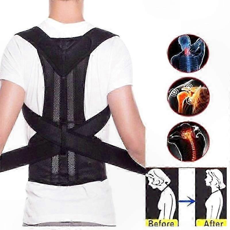 Adjustable Posture Trainer Clavicle Support Belt for Men and Women Unisex Back Corrector for Improved Alignment