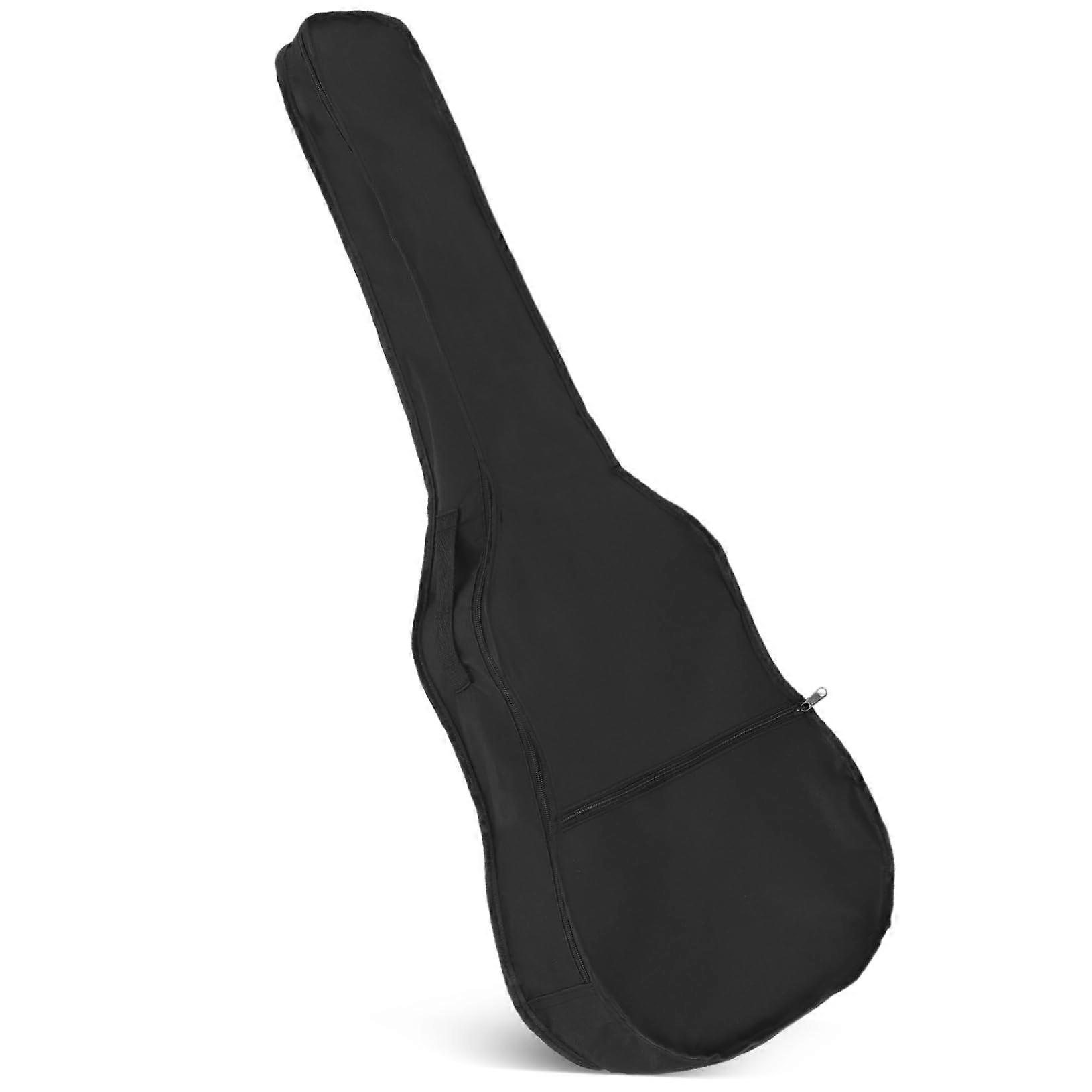 Wasserdichte Gitarrentasche aus strapazierfähigem Oxford-Stoff mit seitlichem Reißverschluss und großer Vordertasche für tragbaren Transport