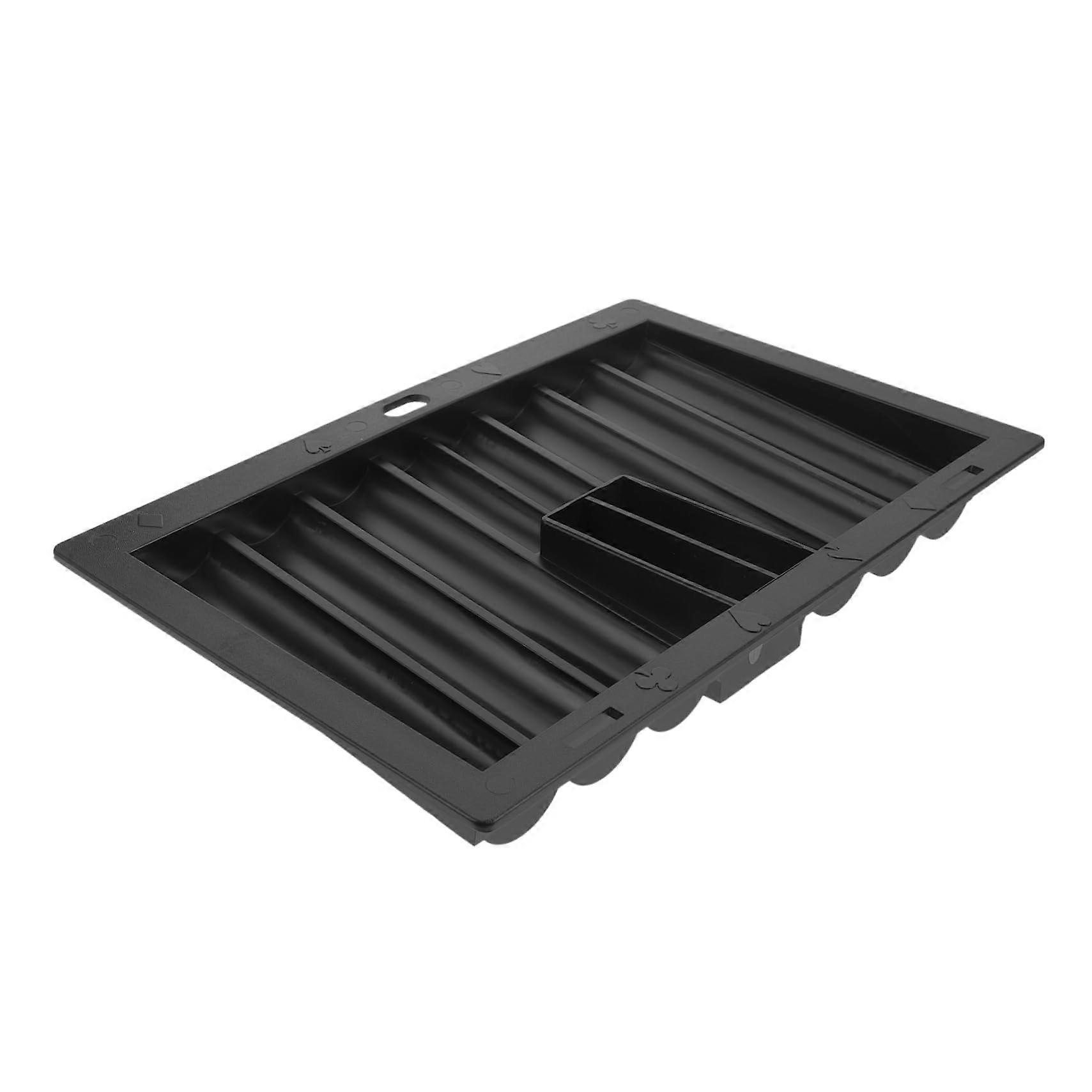 Poker Chip Holder Transparent Storage Box for Chips Portable for Efficient Organization for Home and Game Nights 37.00X25.20X5.00CM Modern