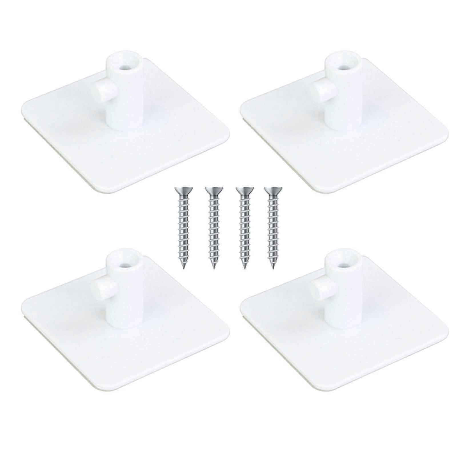 Stand Mixer Attachment Holder 4-Piece Under-Cabinet Hanger For Dough Hook Storage, Compatible With Stand Mixers