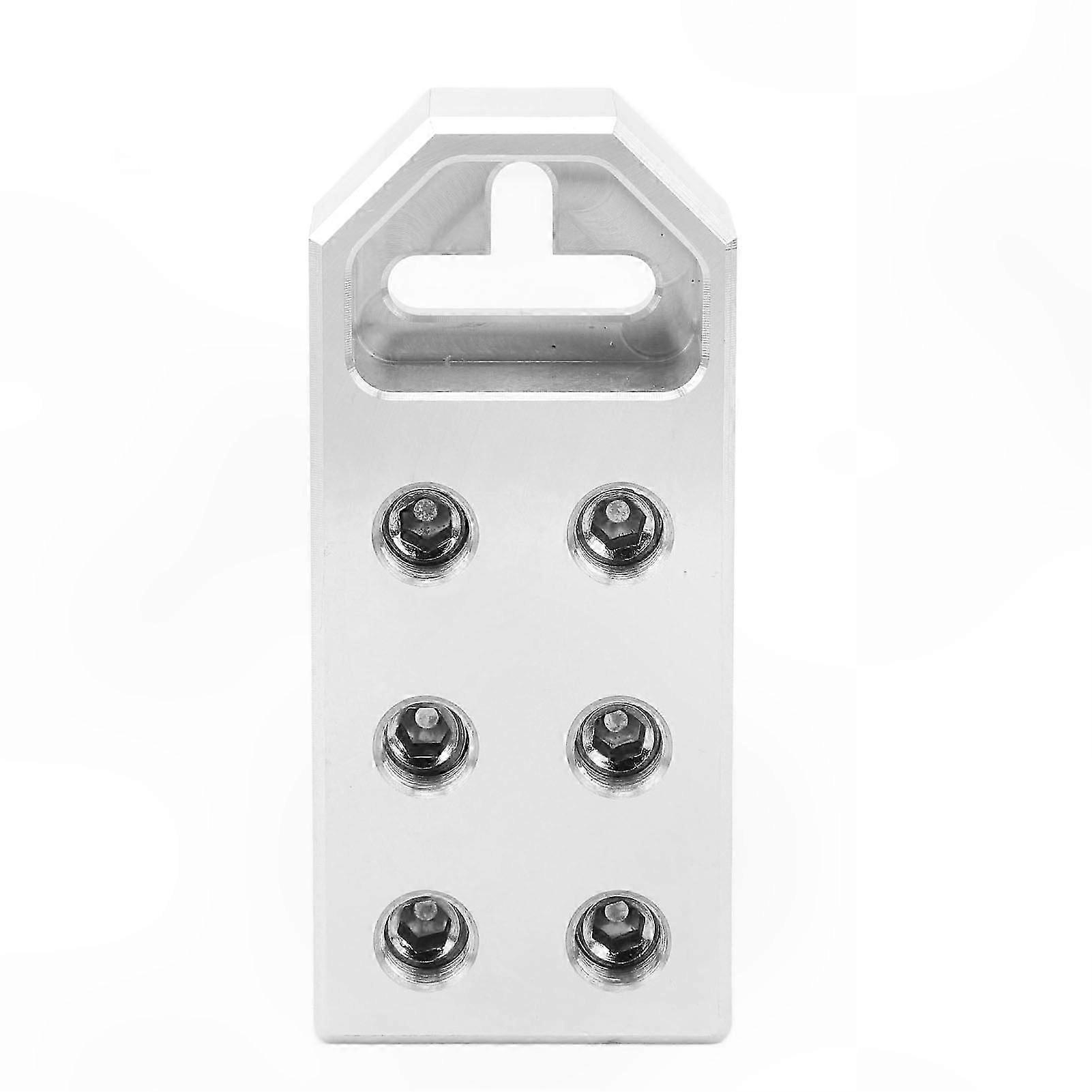 6-Hole 0GA Aluminum Alloy Battery Terminal Block for Car, Boat, Yacht, RV