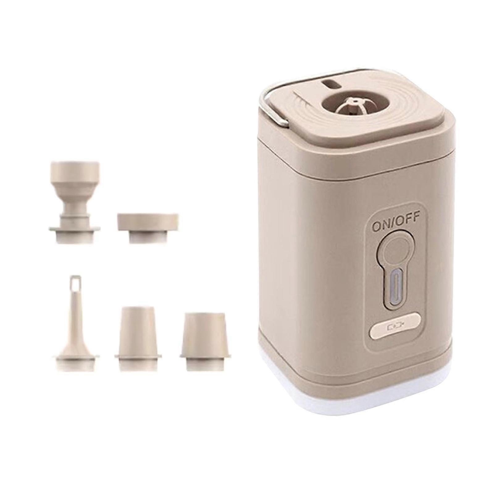 Small Air Pump Mini Inflator And Deflator Portable LED-Illuminated Electric Pump For Pool Mattresses Outdoor Sports