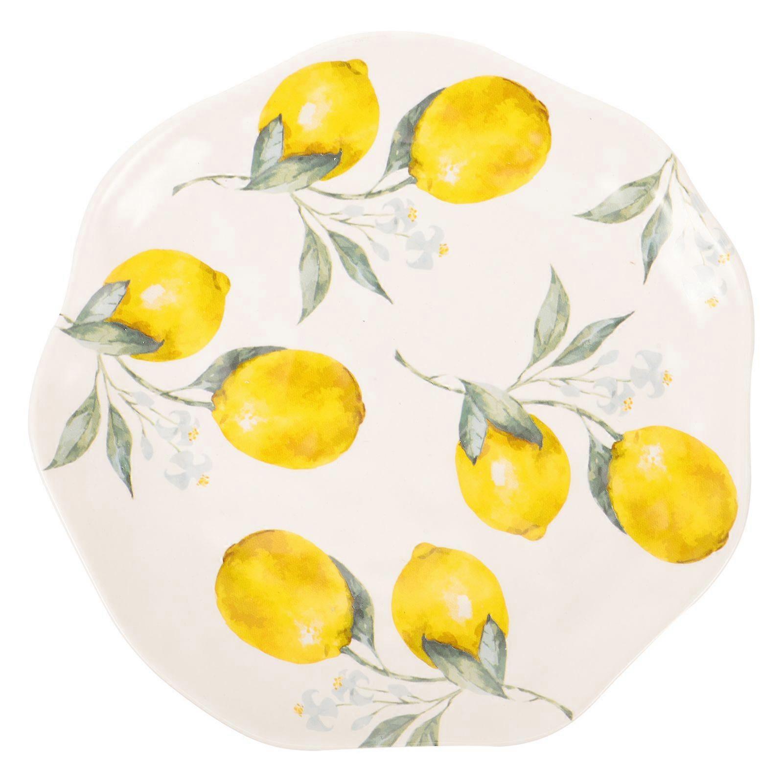 طبق السيراميك الزخرفي المنزلي الغذاء تقديم صينية الجدة الفاكهة نمط لوحة صينية الغذاء