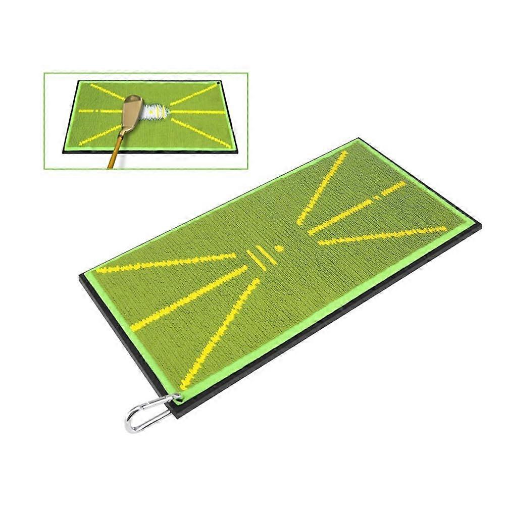 Golf Hitting Mat,Indoor Outdoor Golf Training Mat,Golf Mat for Swing Path Feedback,Portable Golf Mat with Anti Slip Rubber Base.