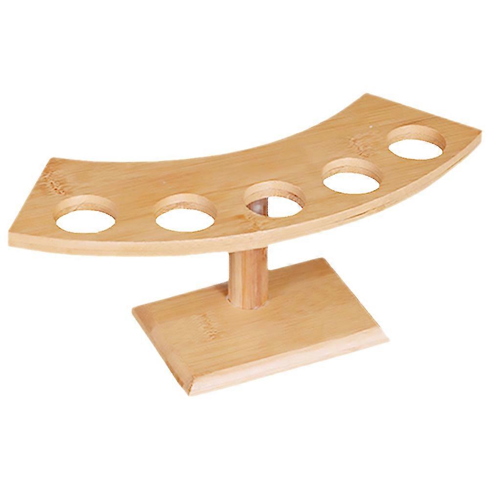 Multi Hole Ice Cream Cone Stand Wooden Sushi Roll Holder Desktop Cone Rack