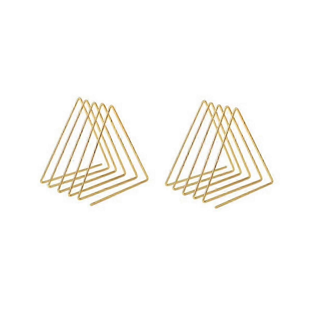 File Organizer: Triangle Iron Art for Office Desktop, Books & Magazine Storage, Newspaper Bookshelf, Pen Holder - Desk Decoration B