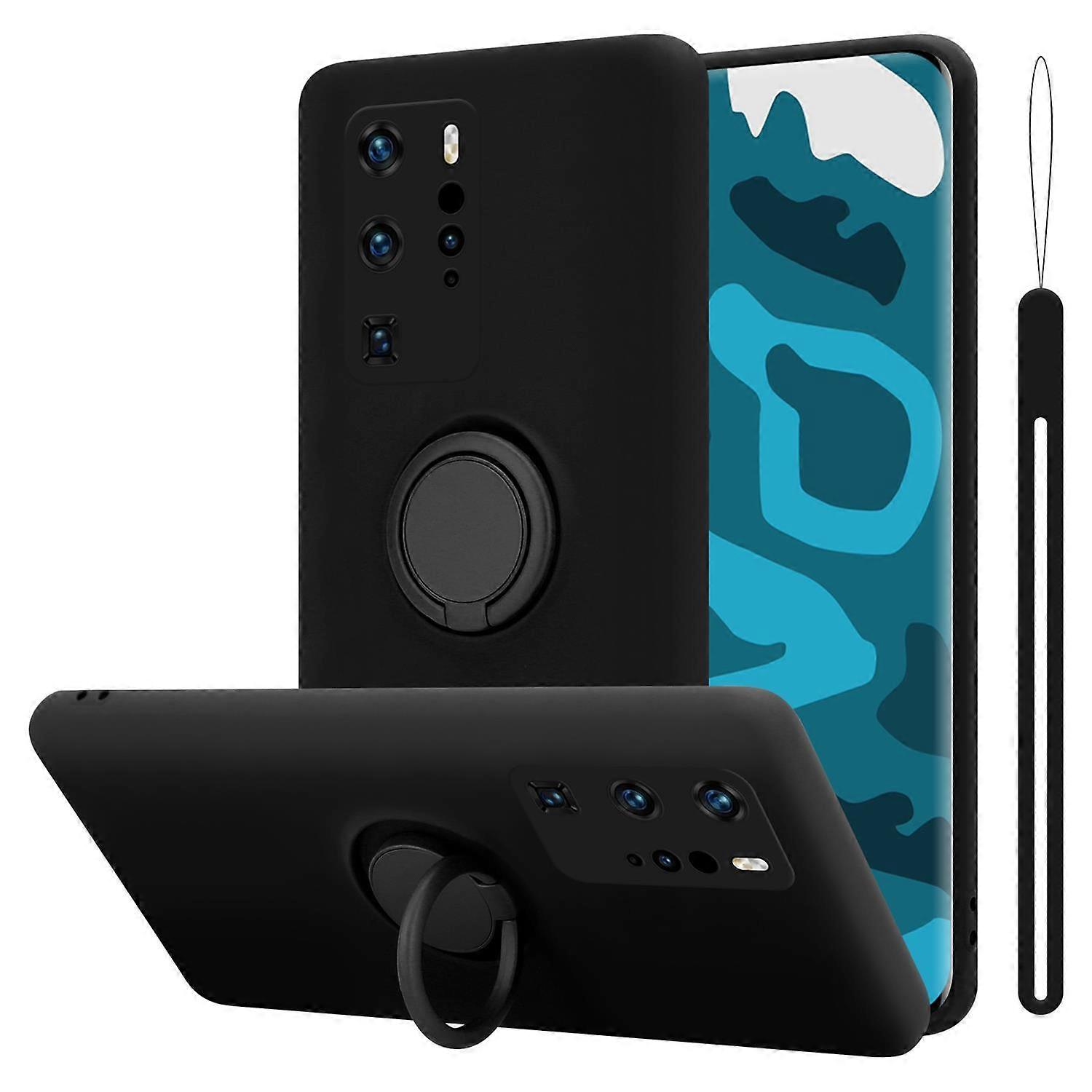 Huawei P40 PRO / P40 PRO+ Protective Case TPU Case - Liquid Design with Ring