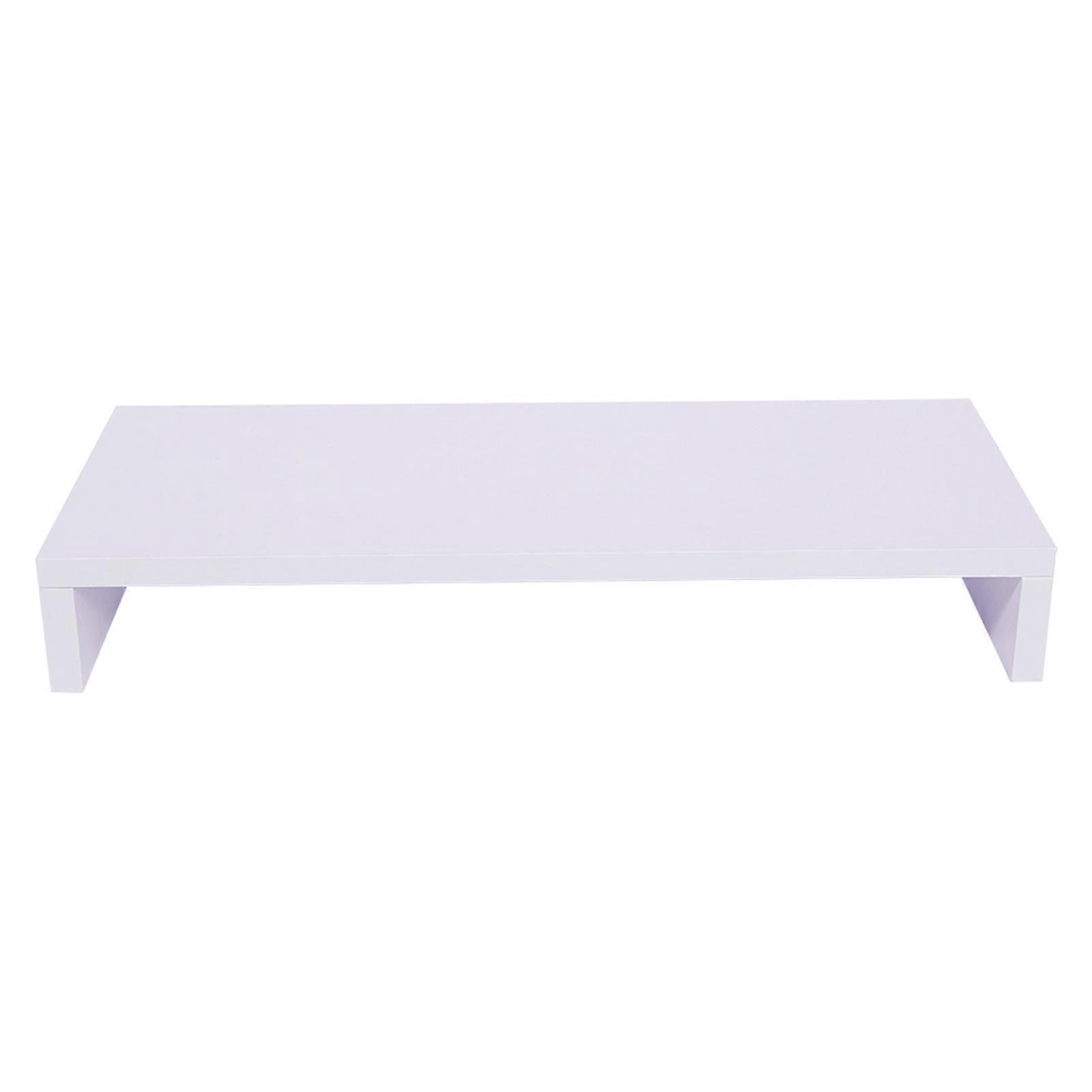 Monitorshelf LED Computer Monitor Riser Desktop Organizer Display Rack Purplish White