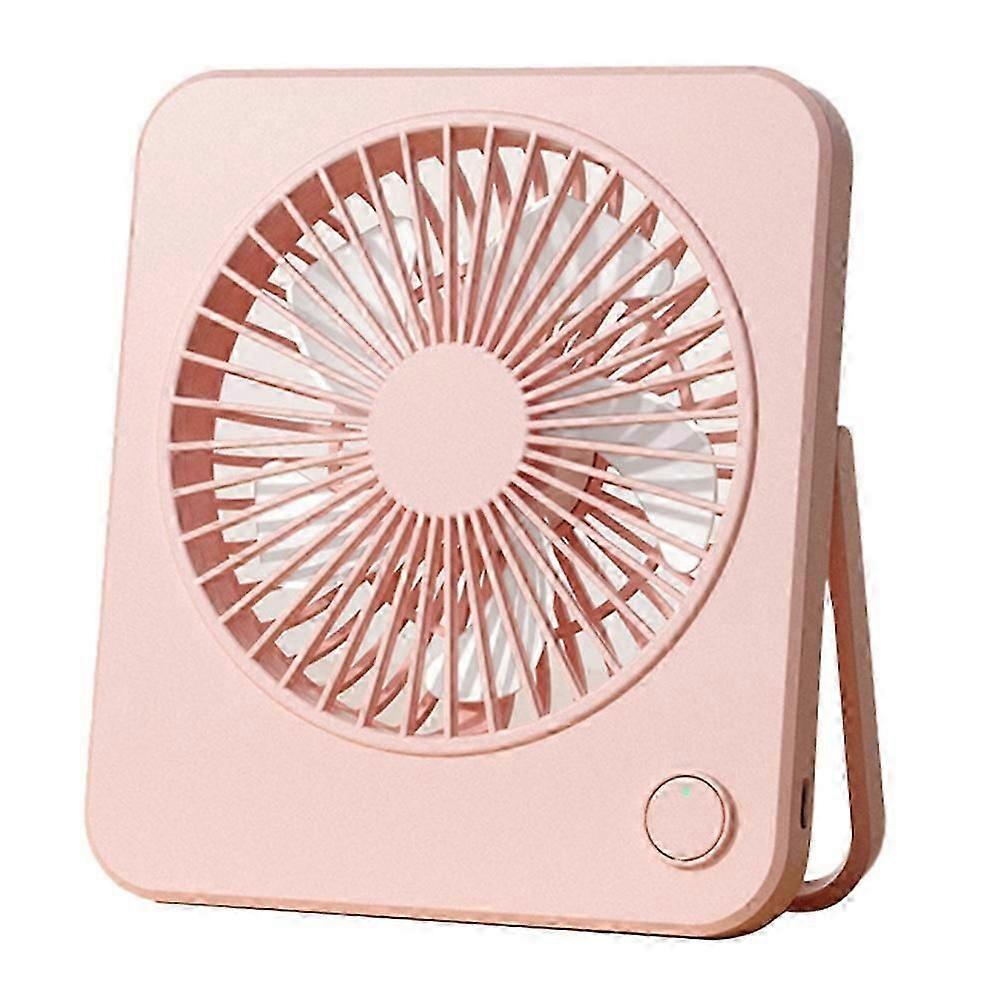 W70 Ultra Thin Desktop Mini Fan USB Charging 3 Speeds Cooling Fan with Foldable Stand -