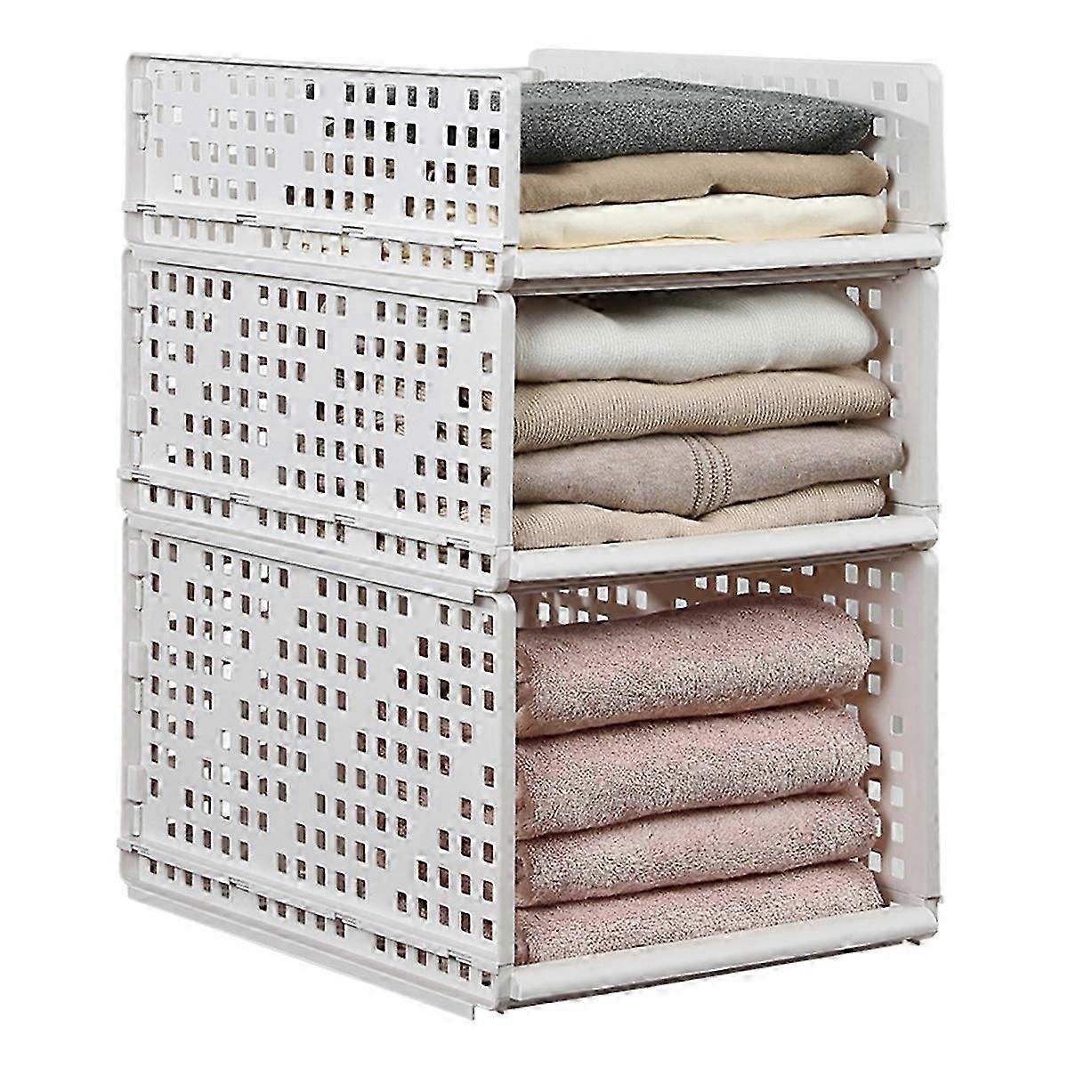 Plastic Storage Basket, Closet Organizers Storage Bins