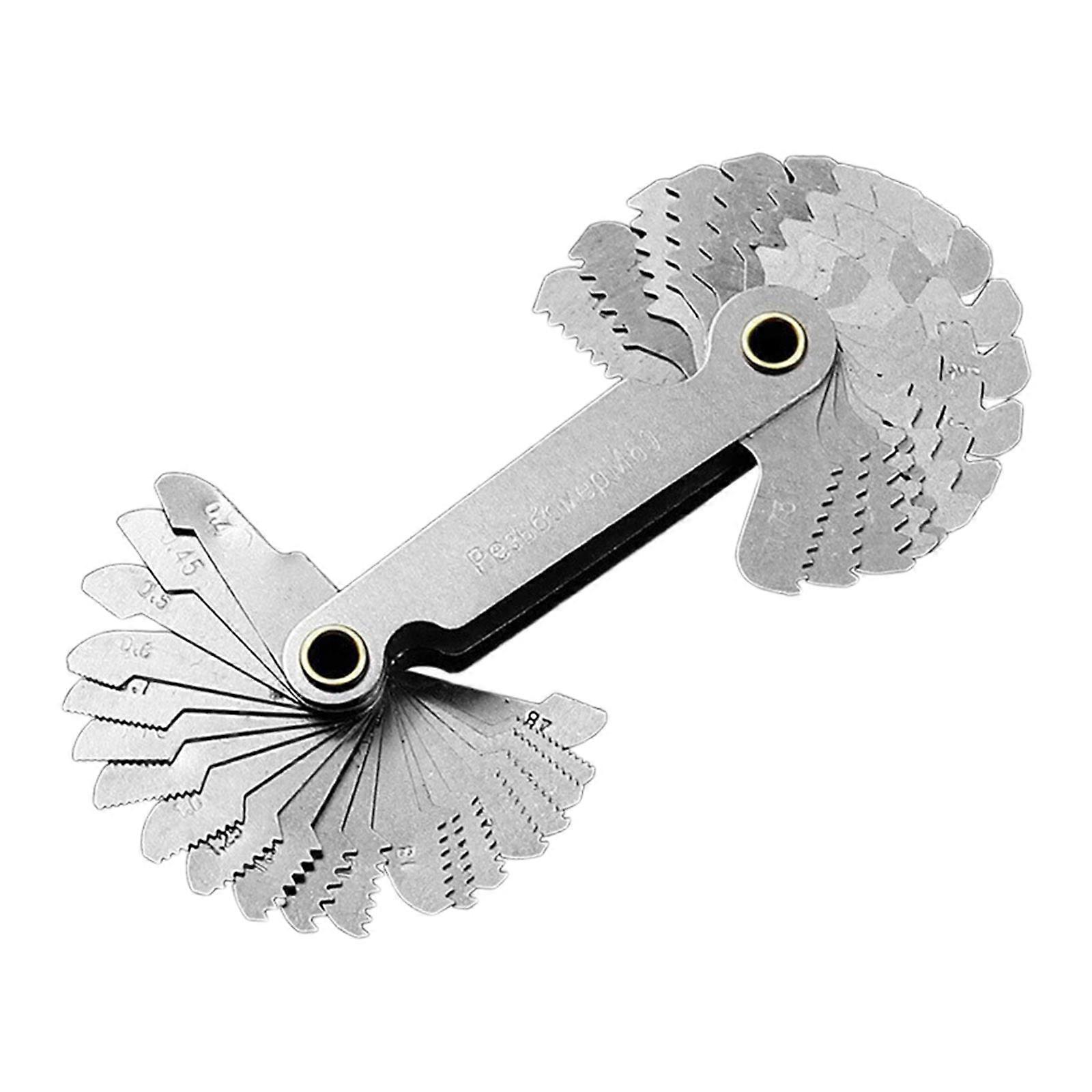 Steel Thread Gauges Featuring Metric & Unified Standards Accuracy Measuring for Accurate Detection Multicolor