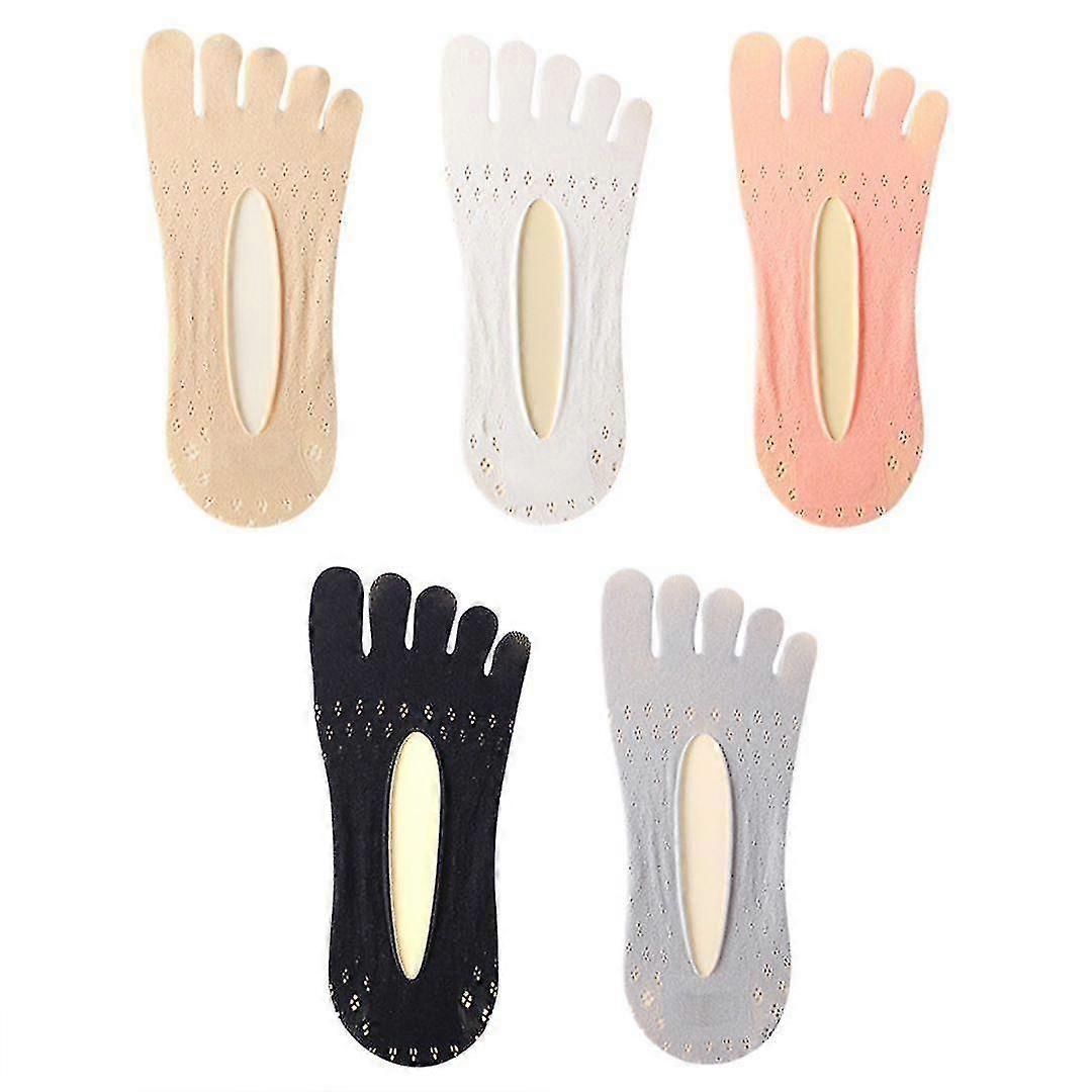 Orthopedic toe pressure socks, 5 pairs in different colors, stretchable toes and good breathability