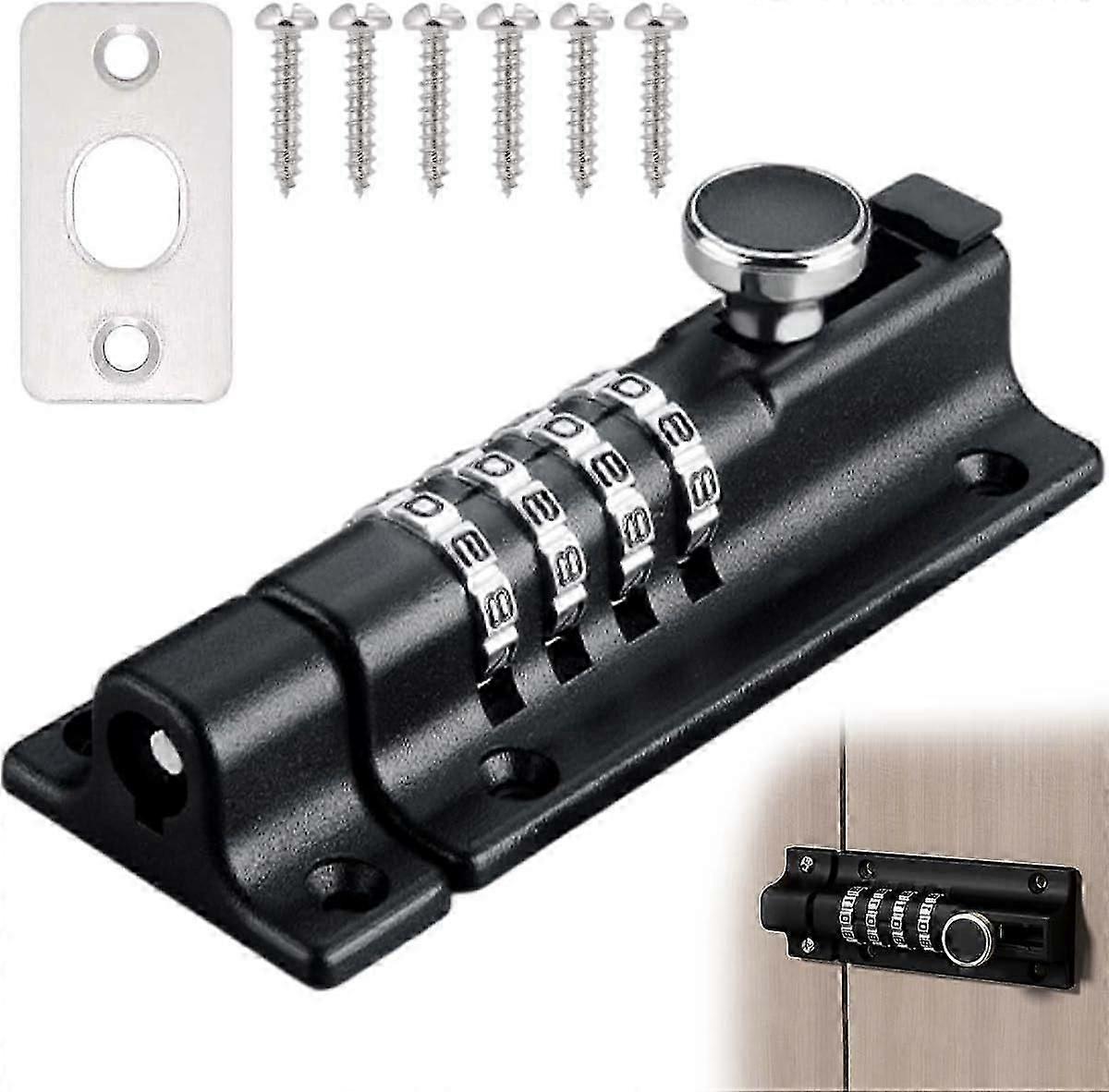 Code Door Lock, Code Lock, Waterproof 4-Digit Combination Lock, Combination Padlock