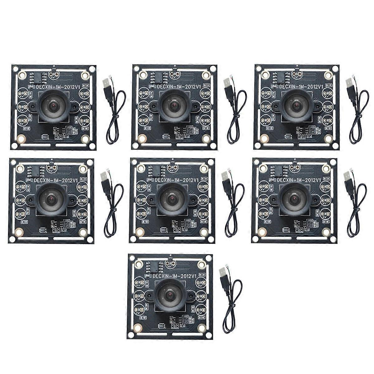 7PCS 100 Degree Camera Module 1MP OV9732 1280x720 30fps USB Camera Module Drive Free for WinXP/7/8/10 with 60cm Cable