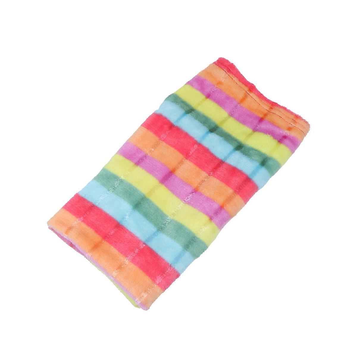 Coral Fleece Pets Warm Blanket for Keeping Warm Rainbow Pattern Fashionable and Durable 70 to