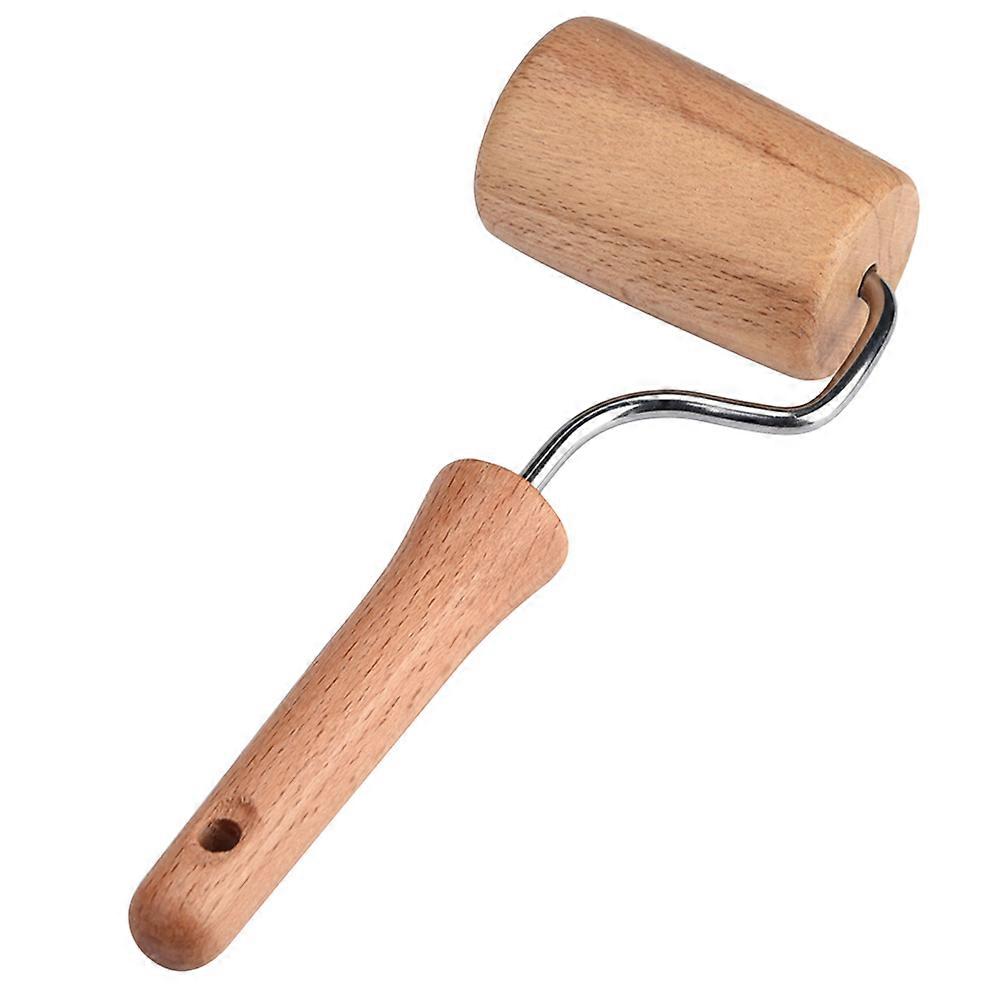 Wooden Rolling Rods for DIY Craft Use Rhinestone Painting Tool with Simple Design 19X8cm 1PC