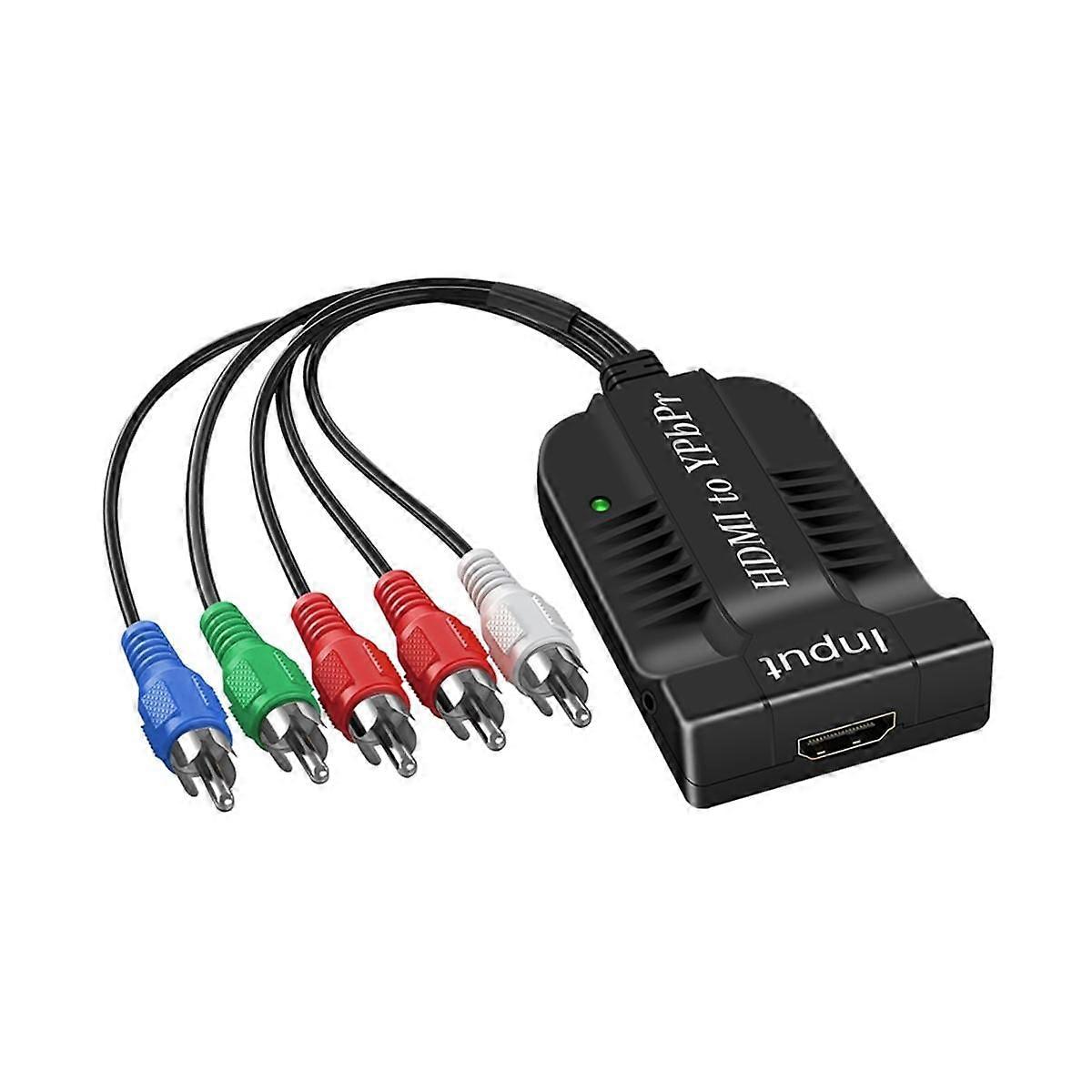YPbPr Converter 1080P Component Video YPbPr Male RGB Converter Adapter with R/L Audio Output
