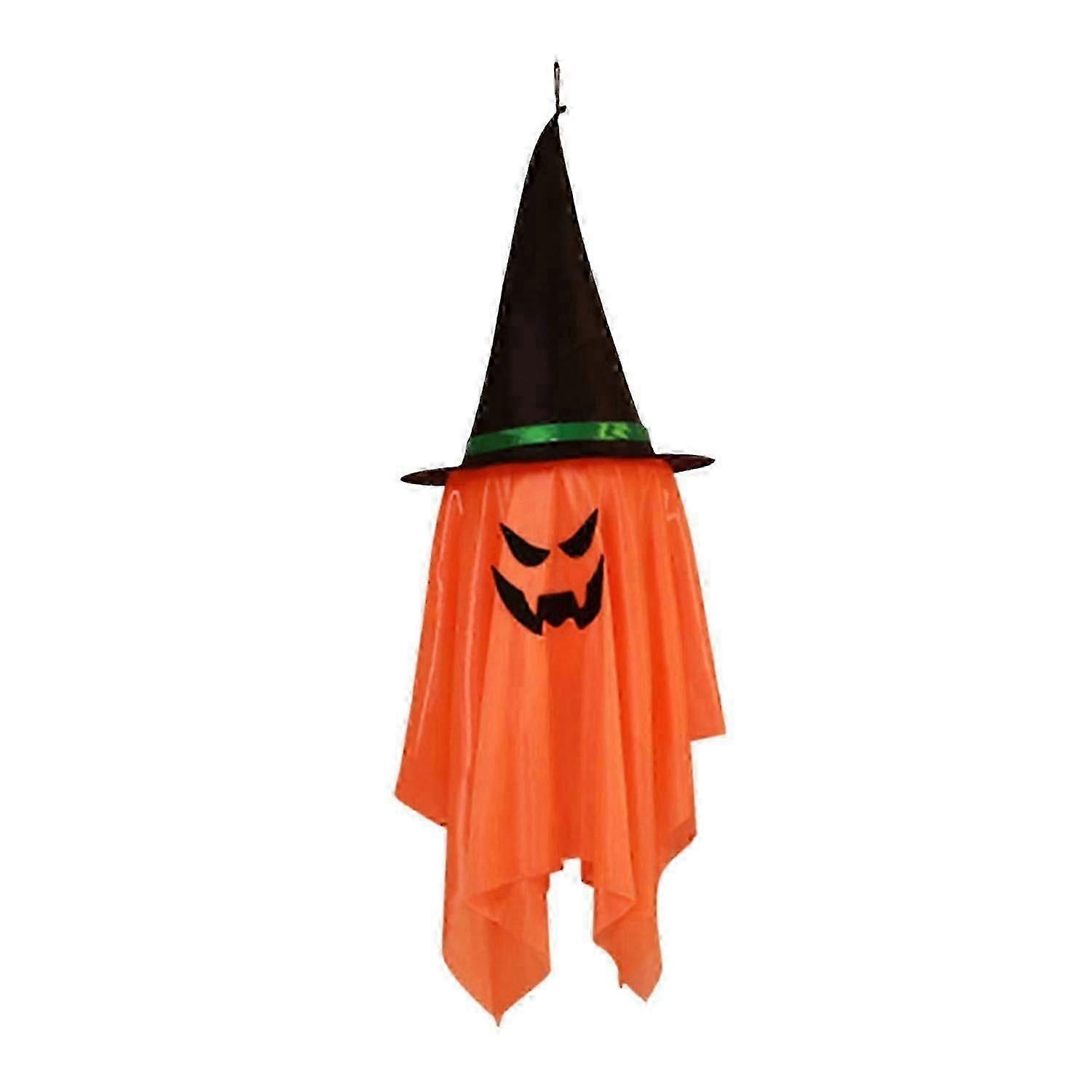 2025 Latest Model Halloween Light-up Ghost Decoration Spooky LED Witch Hat Ghost
