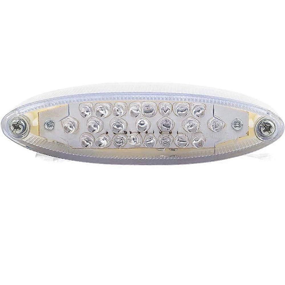 Motorcycle Taillight Universal Brake Stop Light ATV Tail Light(White)