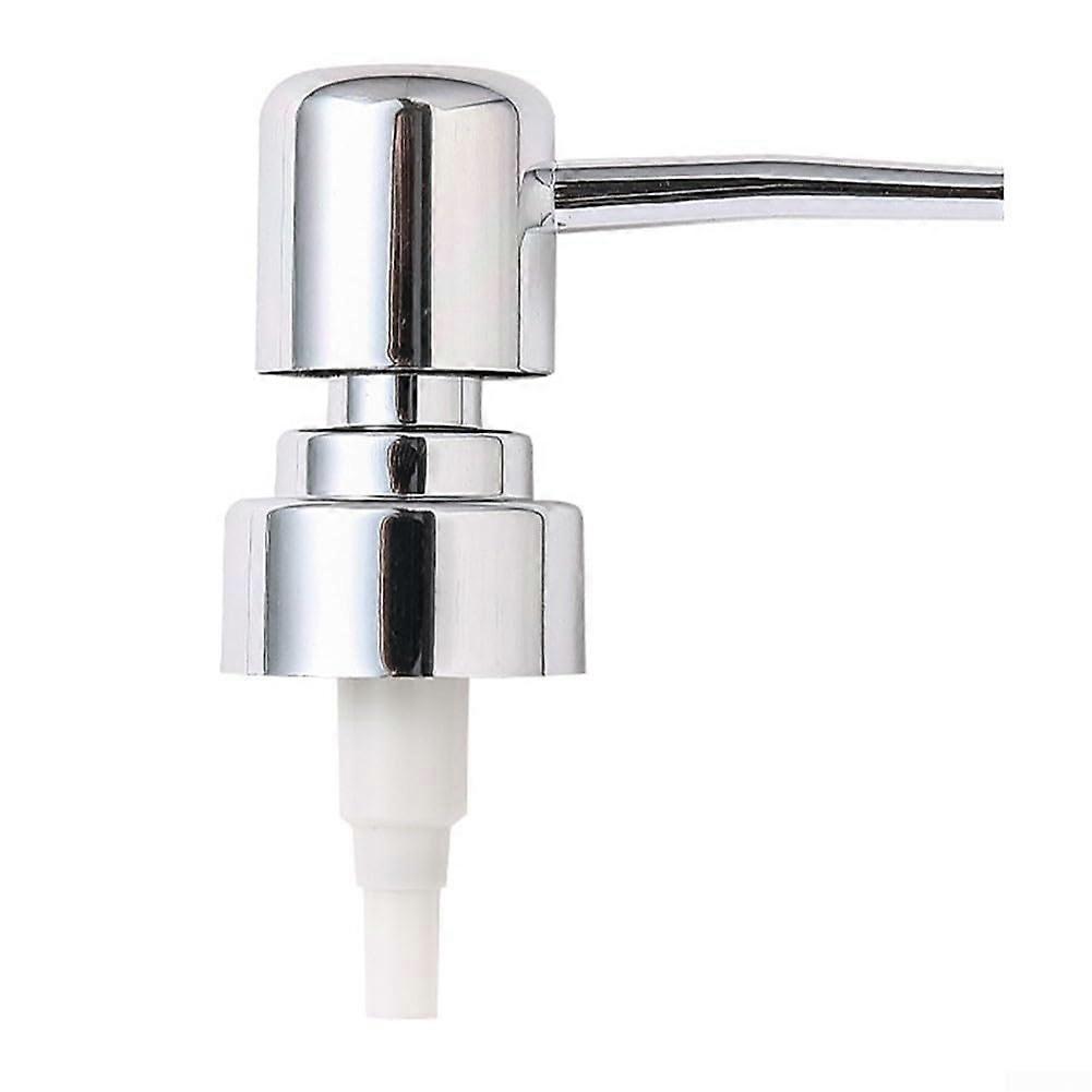 ABS Lotion Pump Head 28Thread Compatible With Standard Lotion Bottles Bath Bottle Nozzle Smooth Dispensing Silver