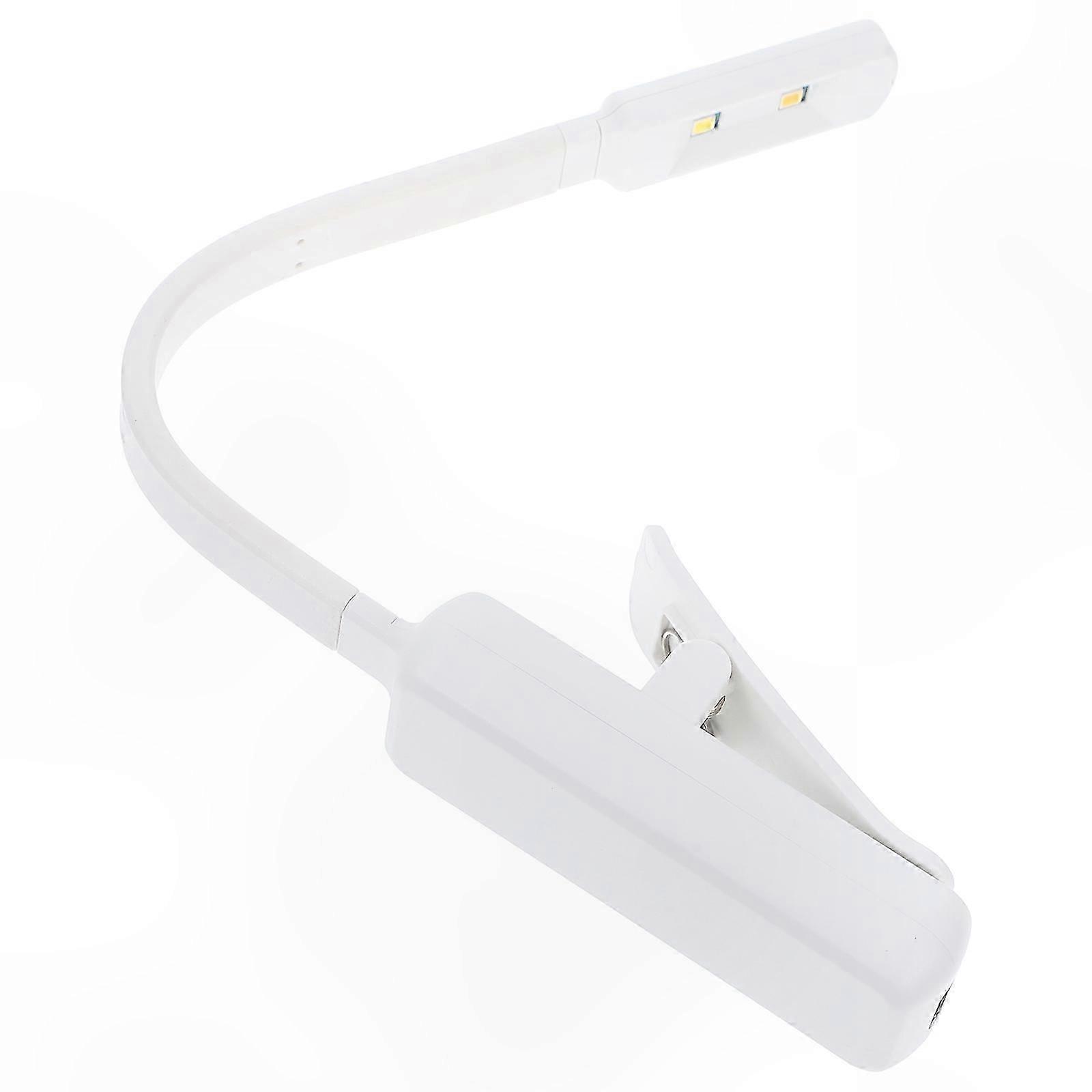 Flexible Rechargeable LED Reading Lamp with Clamp for Bedroom and Students, 1 Set