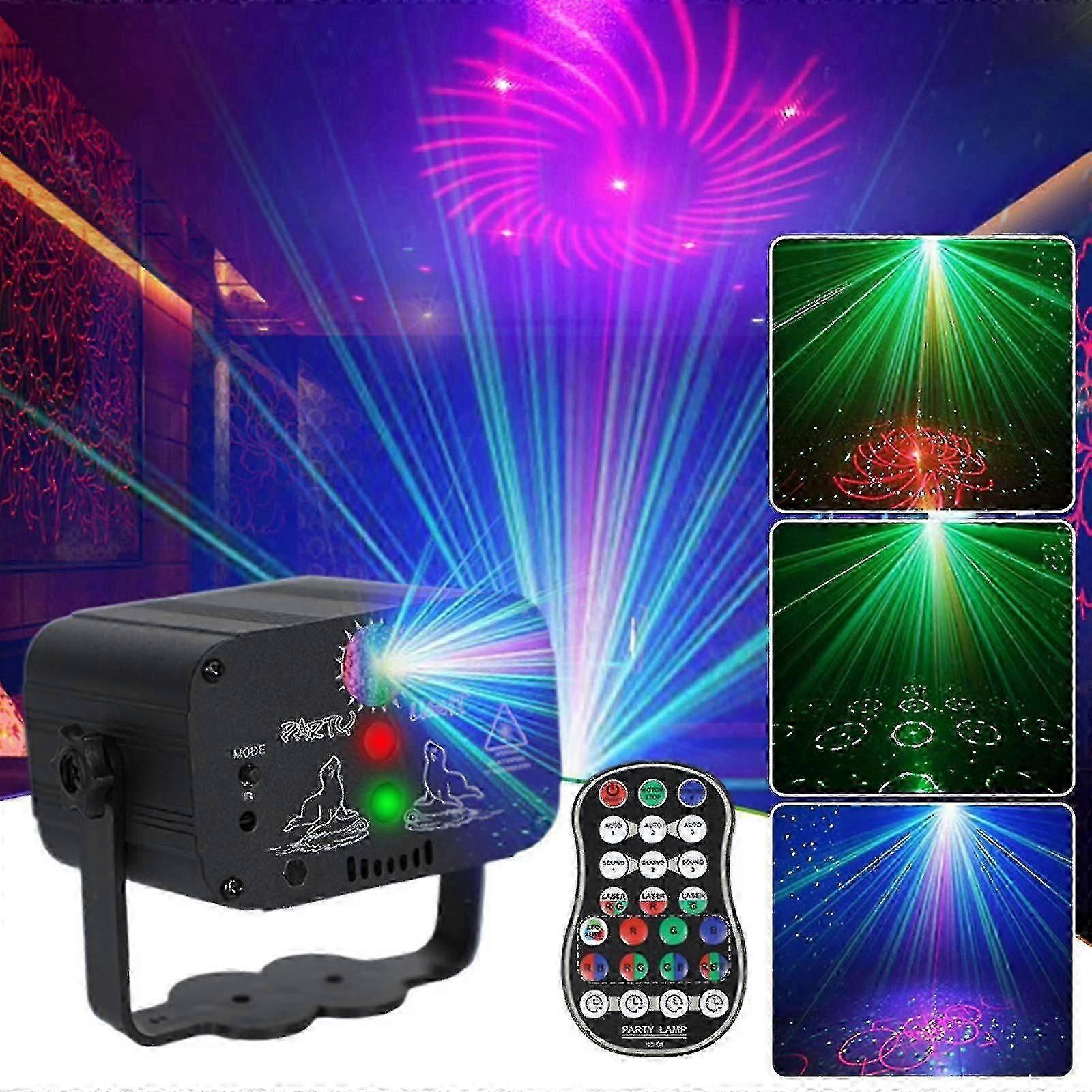 480 Patterns Laser Projector Stage Light LED RGB - DJ Disco KTV Show Party Lighting
